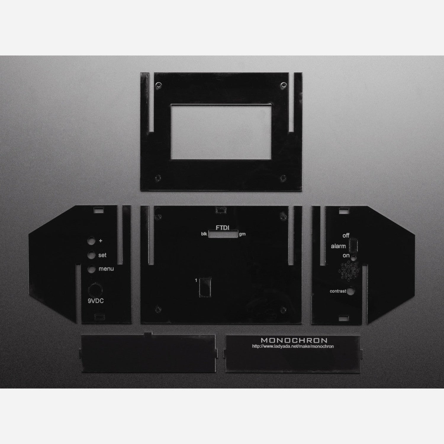 MONOCHRON Acrylic Enclosure in Black Color