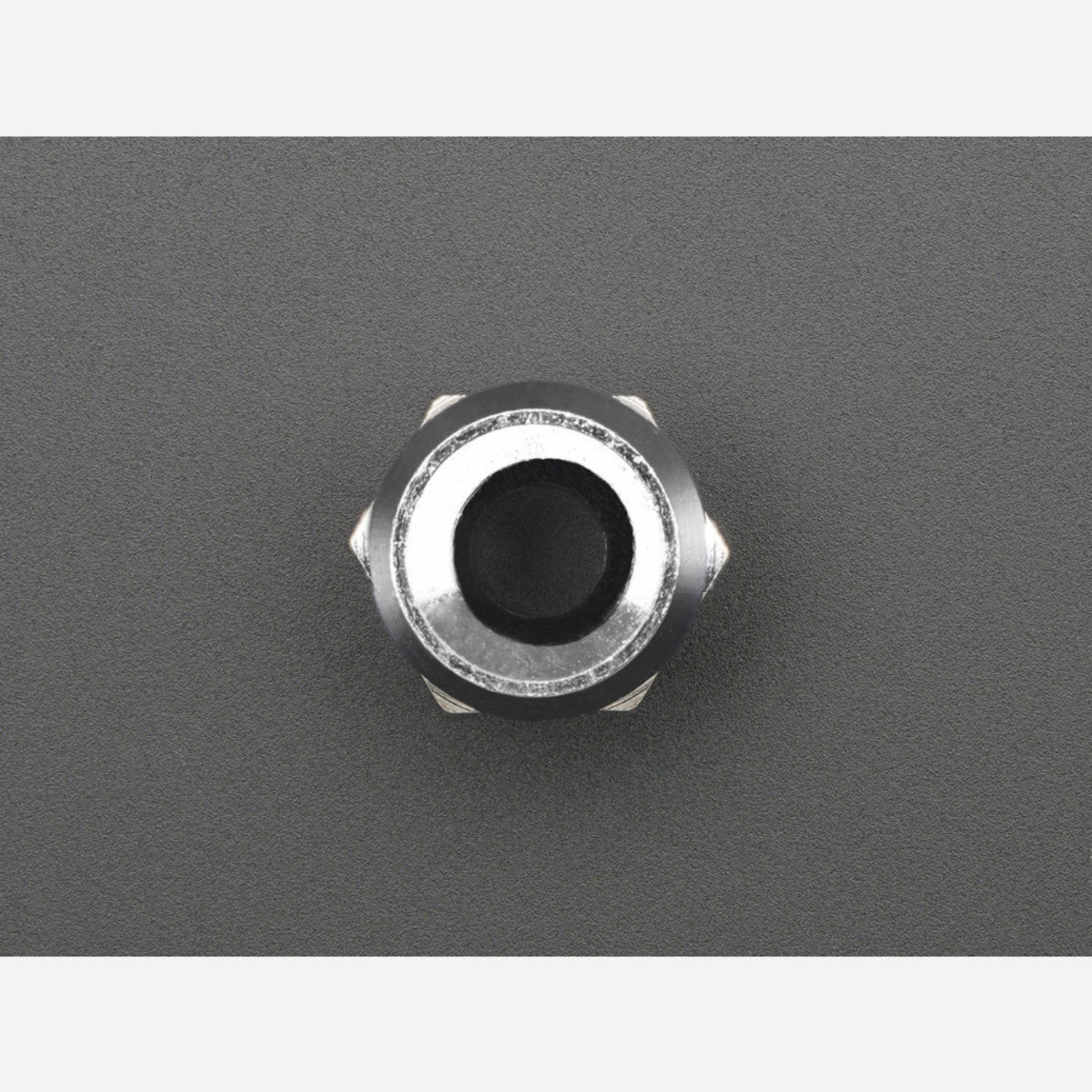 Pack of 5 - 5mm Chromed Metal LED Holders with Wide Concave Bevel