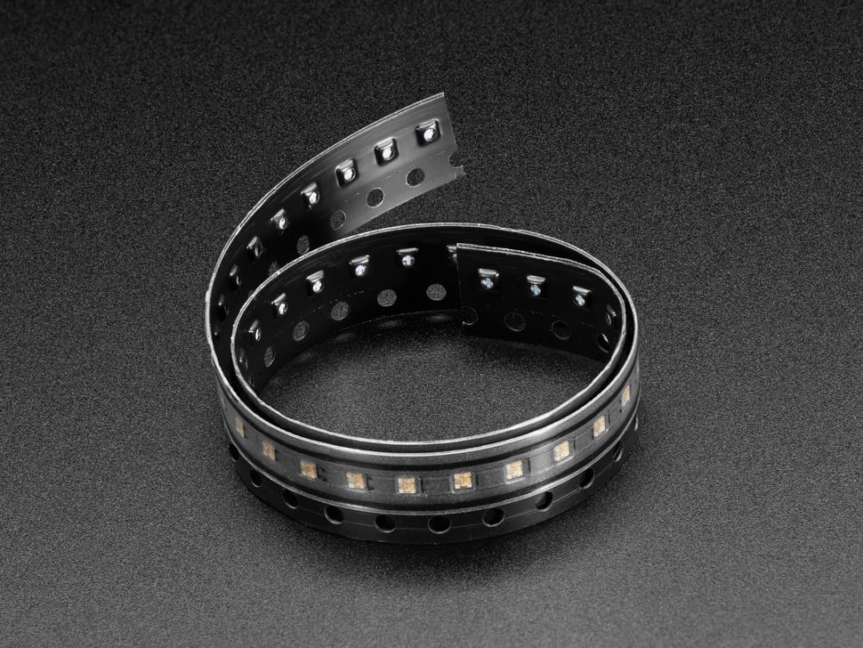 NeoPixel Addressable 1111 Surface - Mount RGB LEDs (1.1mm x 1.1mm) - 50 - Piece Strip for Ultra - Small and High - Density Smart LED Arrangements