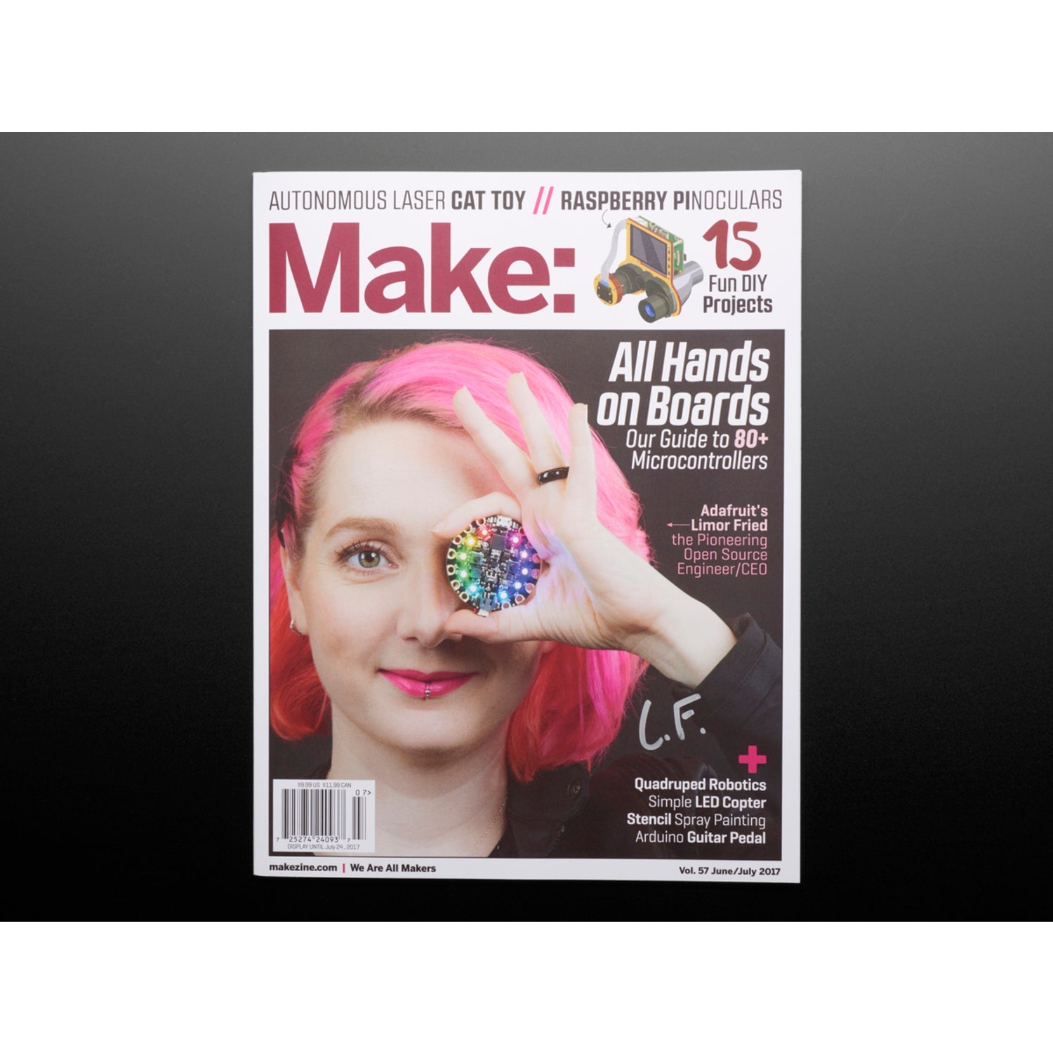 Make Magazine - Volume 57, Autographed by LadyAda Limor Fried