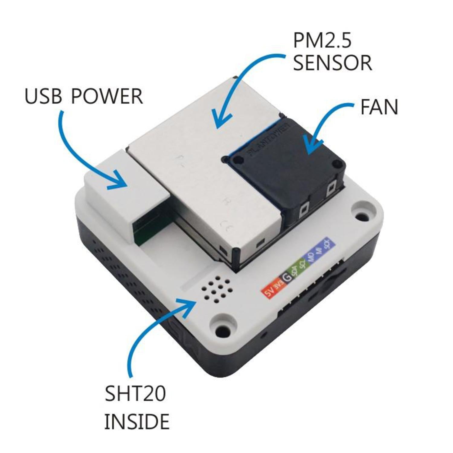 High - Performance PM2.5 Air Quality Kit with PMSA003 and SHT20 Sensors