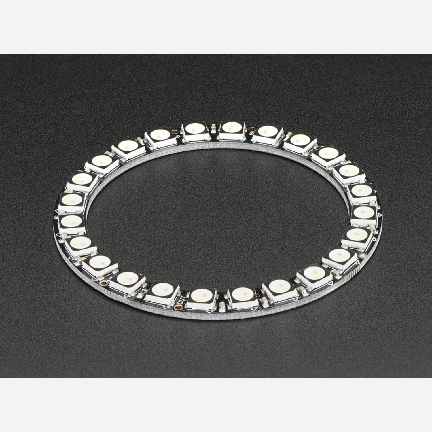 Warm White NeoPixel Ring (Approx. 3000K) - 24 x 5050 RGBW LEDs with Integrated Drivers for Exceptional Lighting Solutions
