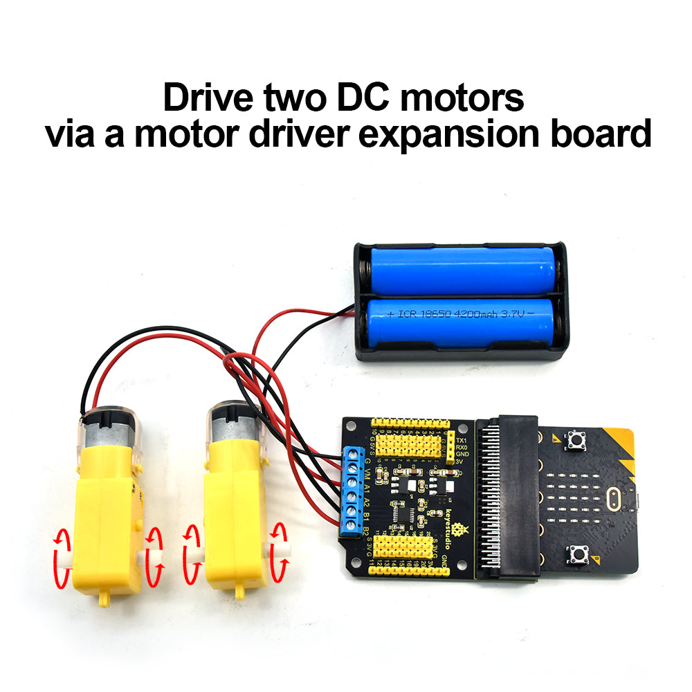 High - Performance Micro:bit DRV8833 DC Motor Driver Expansion Board for Enhanced Microcontroller Functionality
