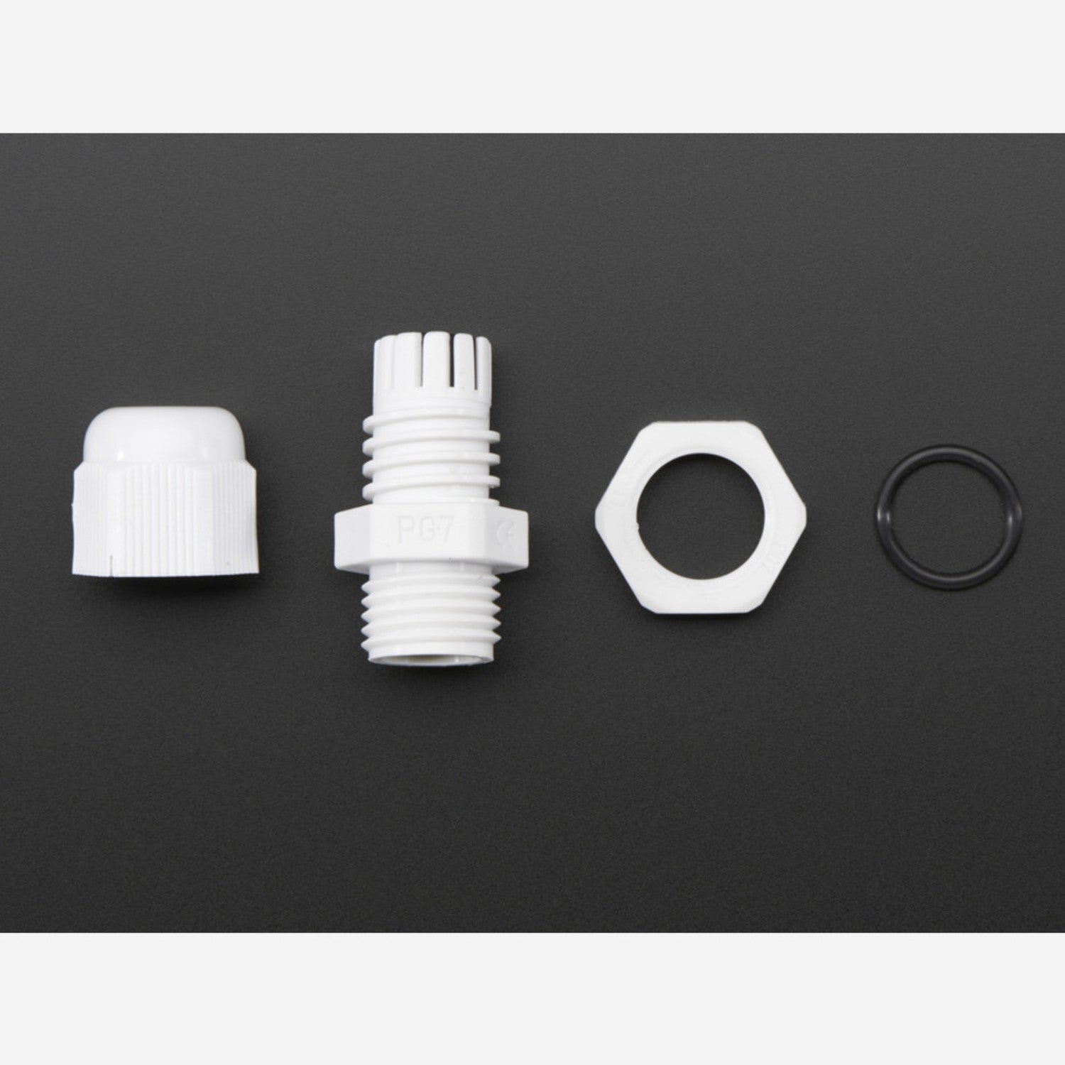 Waterproof Cable Gland PG-7 Suitable for Cable Diameter Ranging from 0.118 to 0.169 Inches [PG-7]
