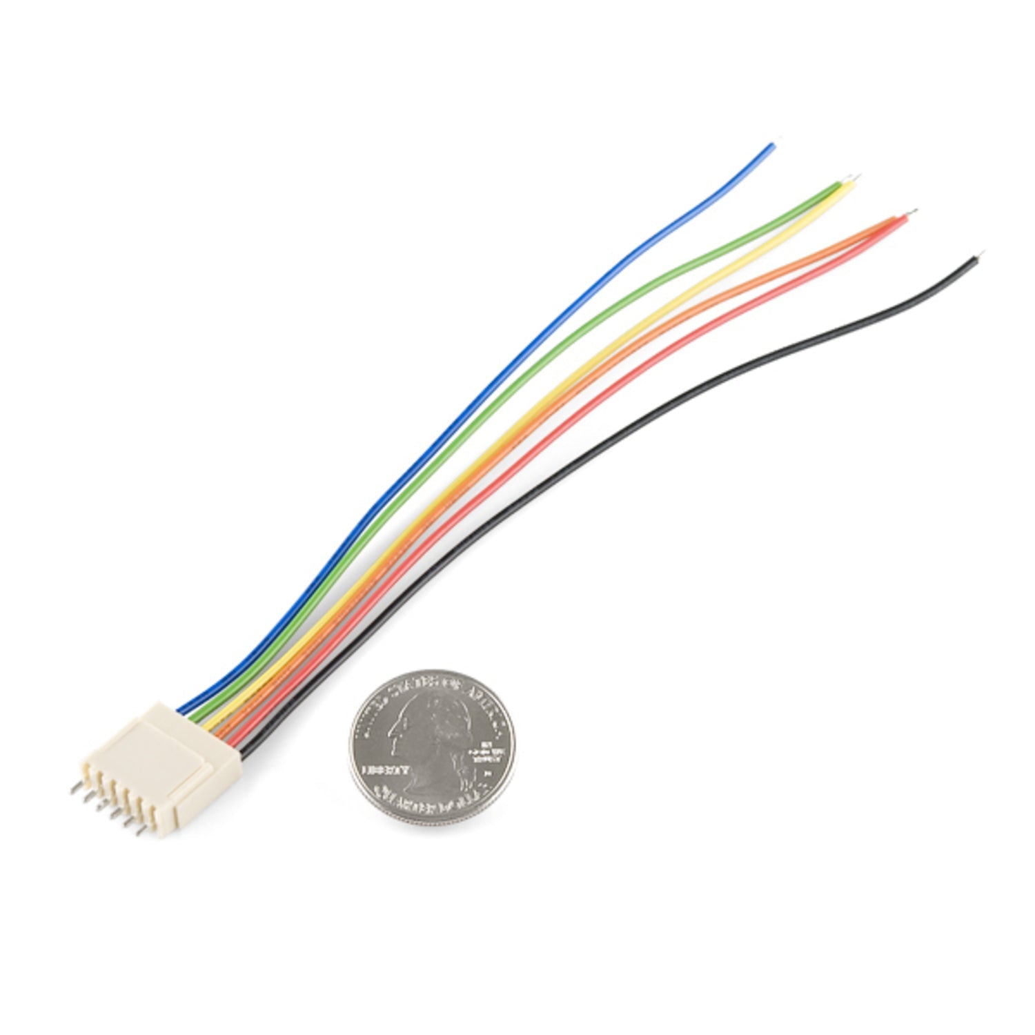 6-Wire Molex Jumper Assembly with 0.1' Spacing Connector