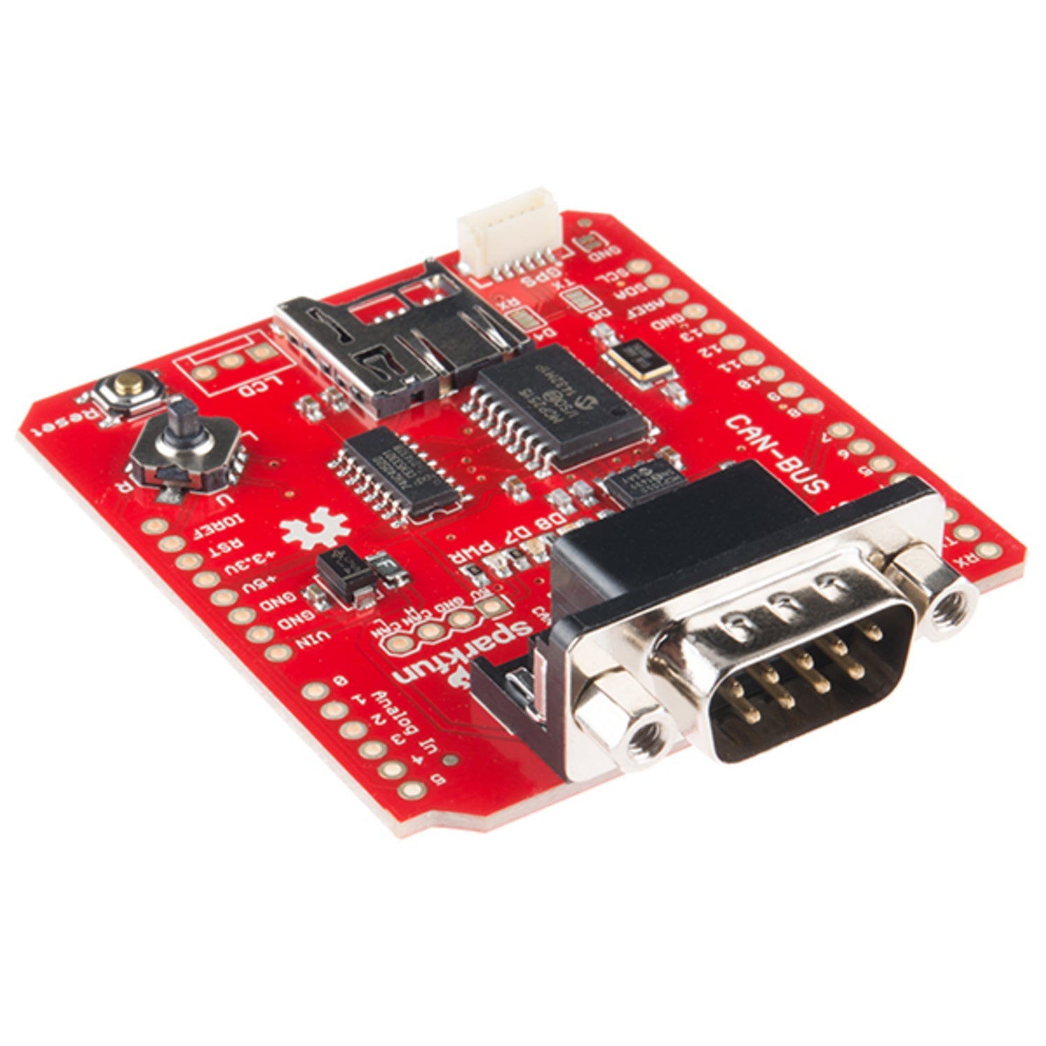 CAN-BUS Shield for Arduino and Redboard with Multiple Functionality