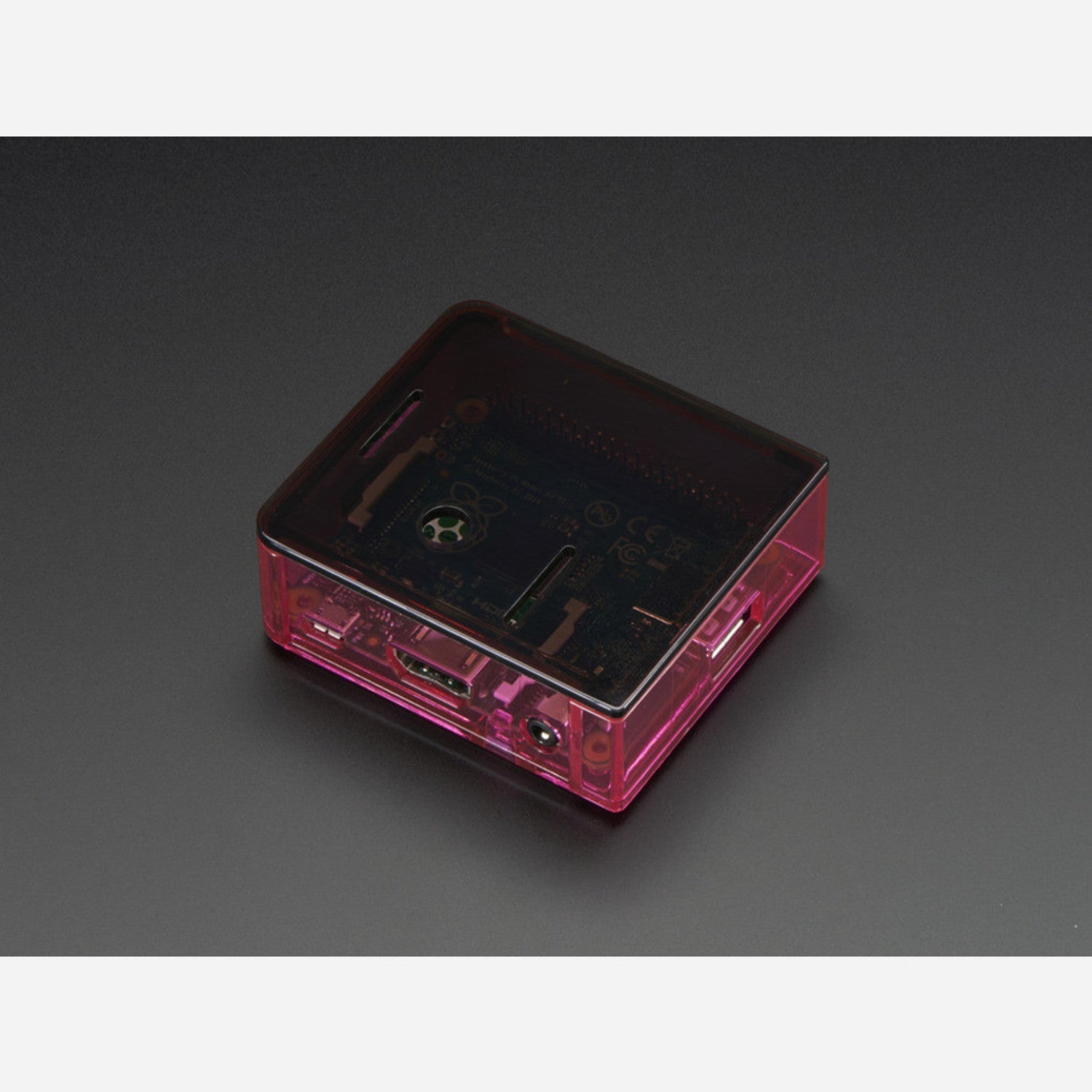 Pink Polycarbonate Base Case for Raspberry Pi Model A+