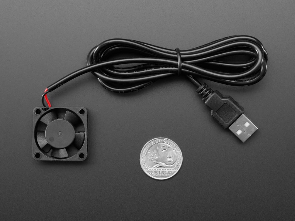 3 cm 5V Square USB-Powered Cooling Fan for Electronics