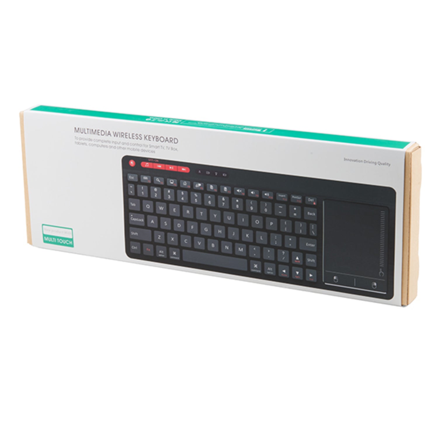 Advanced Multimedia Wireless Keyboard for Multiple Devices