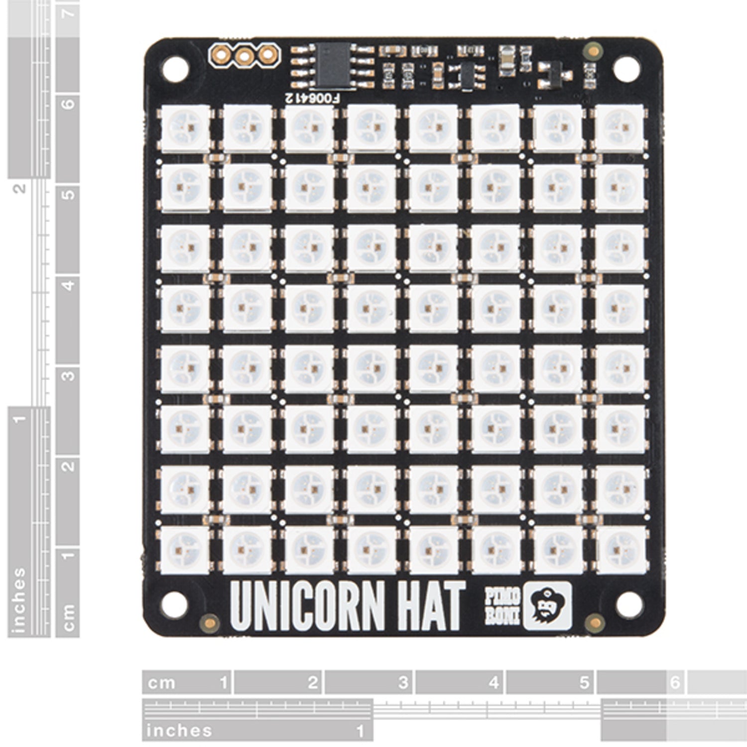Pimoroni's Colorful Unicorn HAT: 64-LED Shield for Raspberry Pi
