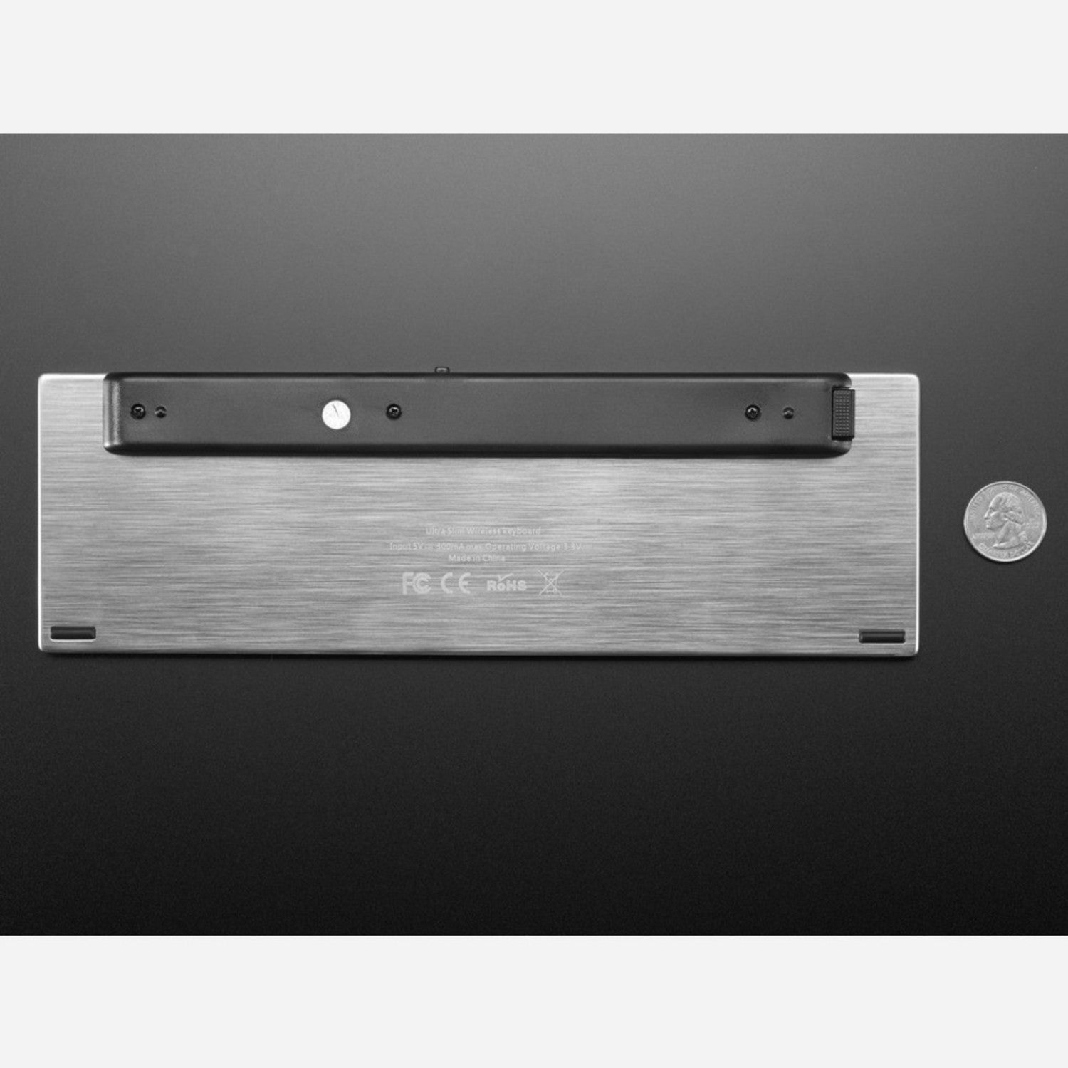 Ultra-slim Full-sized Wireless Keyboard with Built-in Trackpad
