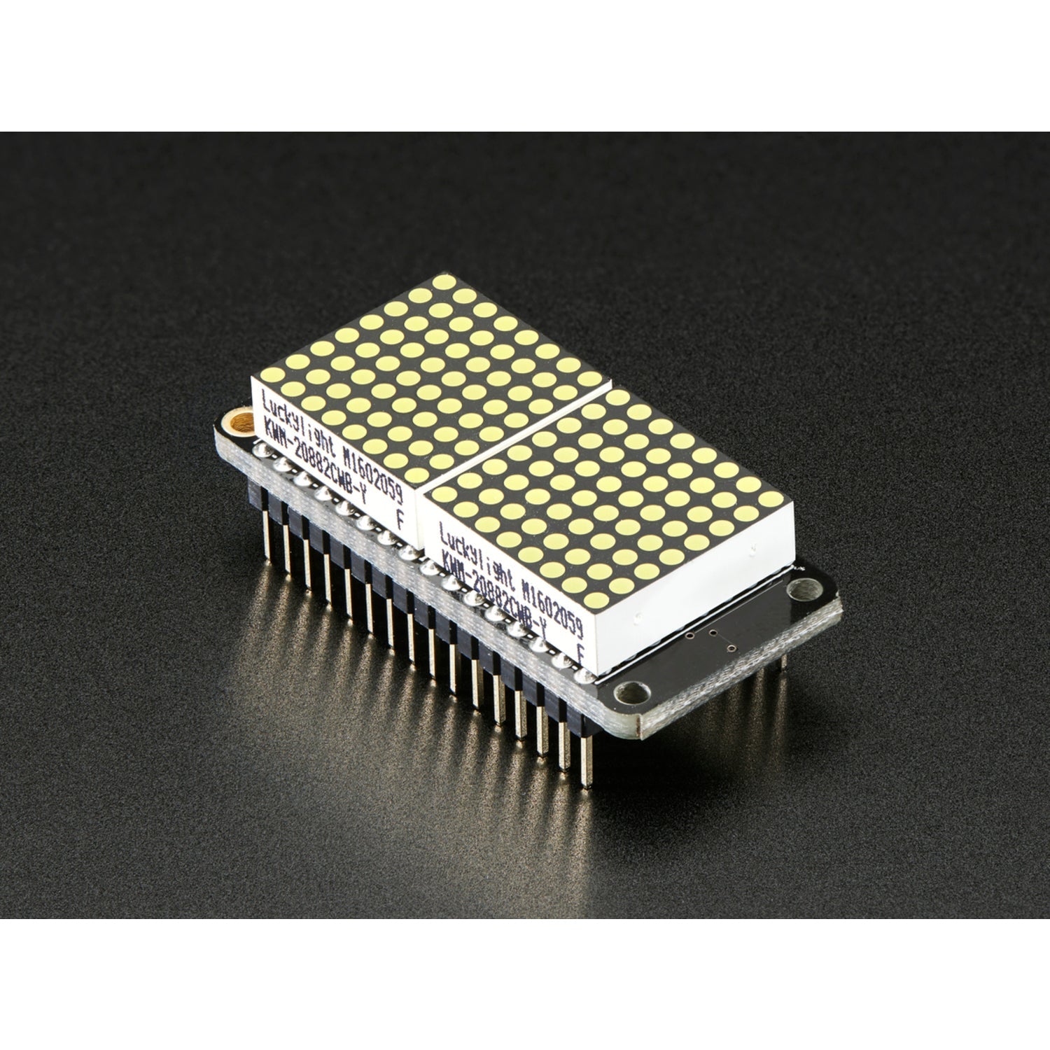 Adafruit 0.8-Inch White 8x16 LED Matrix FeatherWing Display Kit