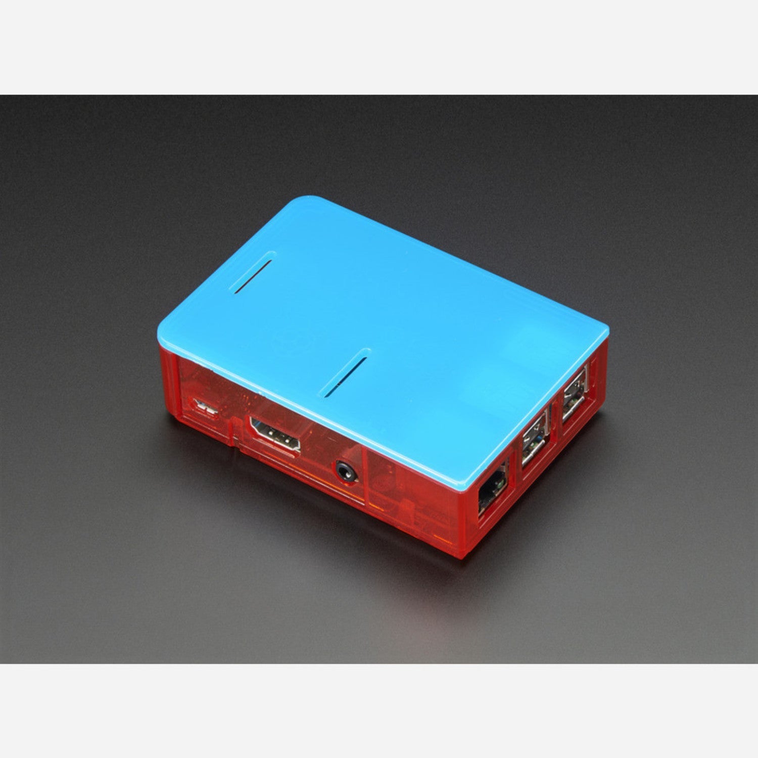 Red Base Case for Raspberry Pi Model B+, Pi 2, Pi 3 - Durable & Colorful