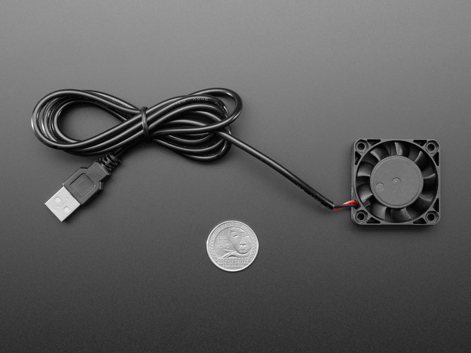 4 cm Square 5V USB-Powered Cooling Fan for Electronics