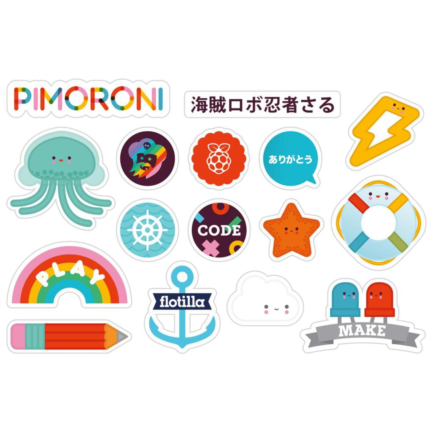 Pimoroni's Fantastic Super Sticker Collection for Various Uses