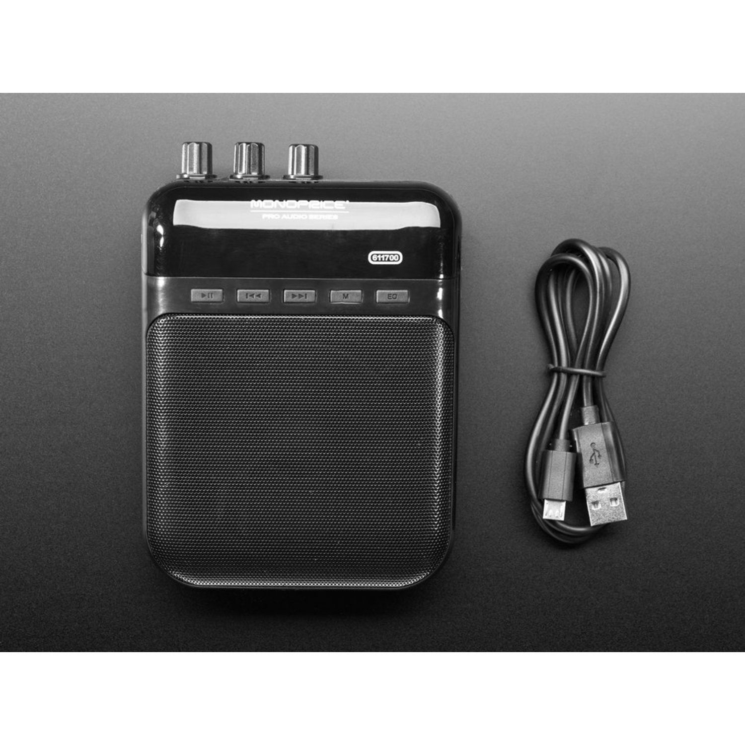 Monoprice Portable 5-Watt Guitar Amplifier with SD Card, USB, and 3.5mm Audio for Recording and Performance