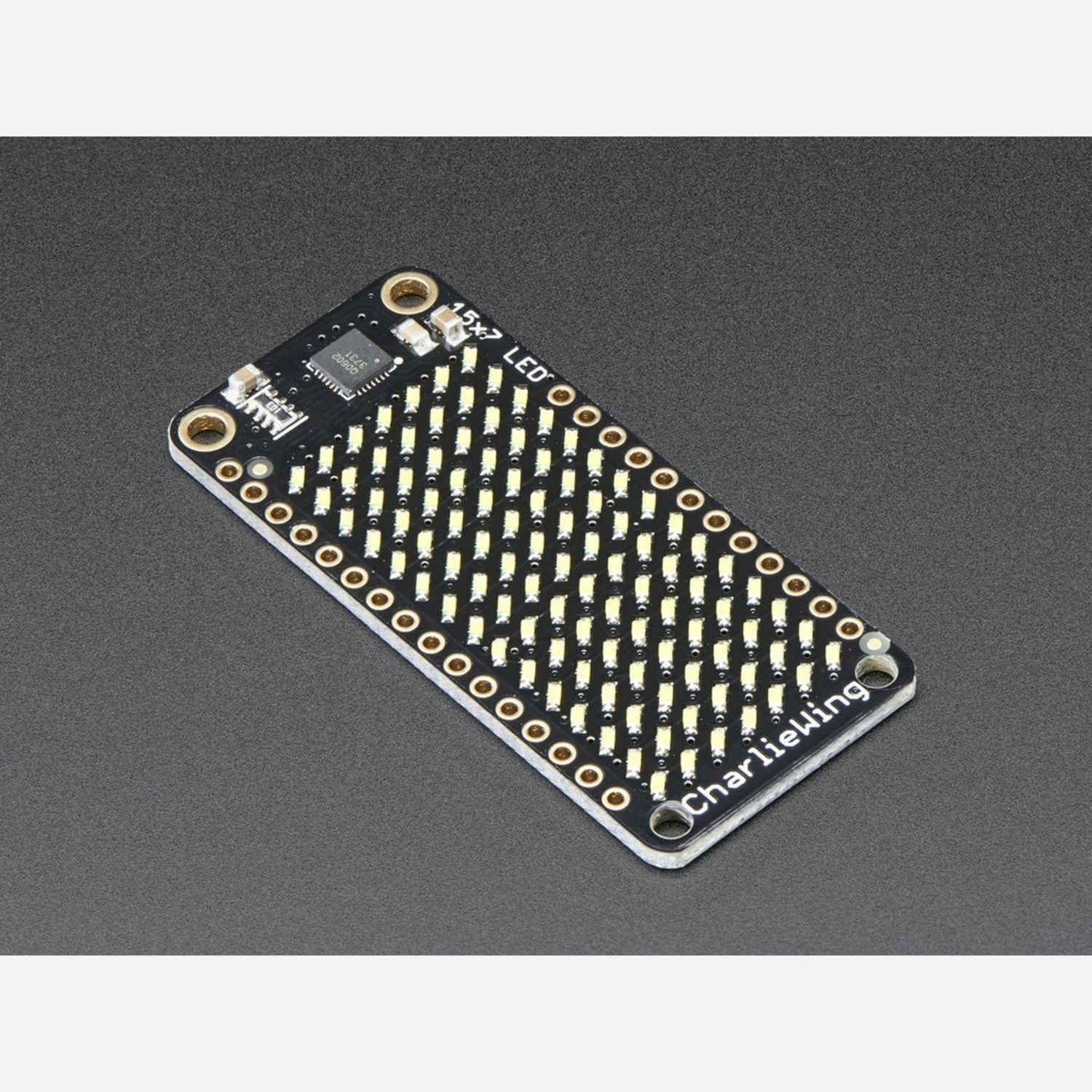 Adafruit Cool White 15x7 CharliePlex LED Matrix Display FeatherWing