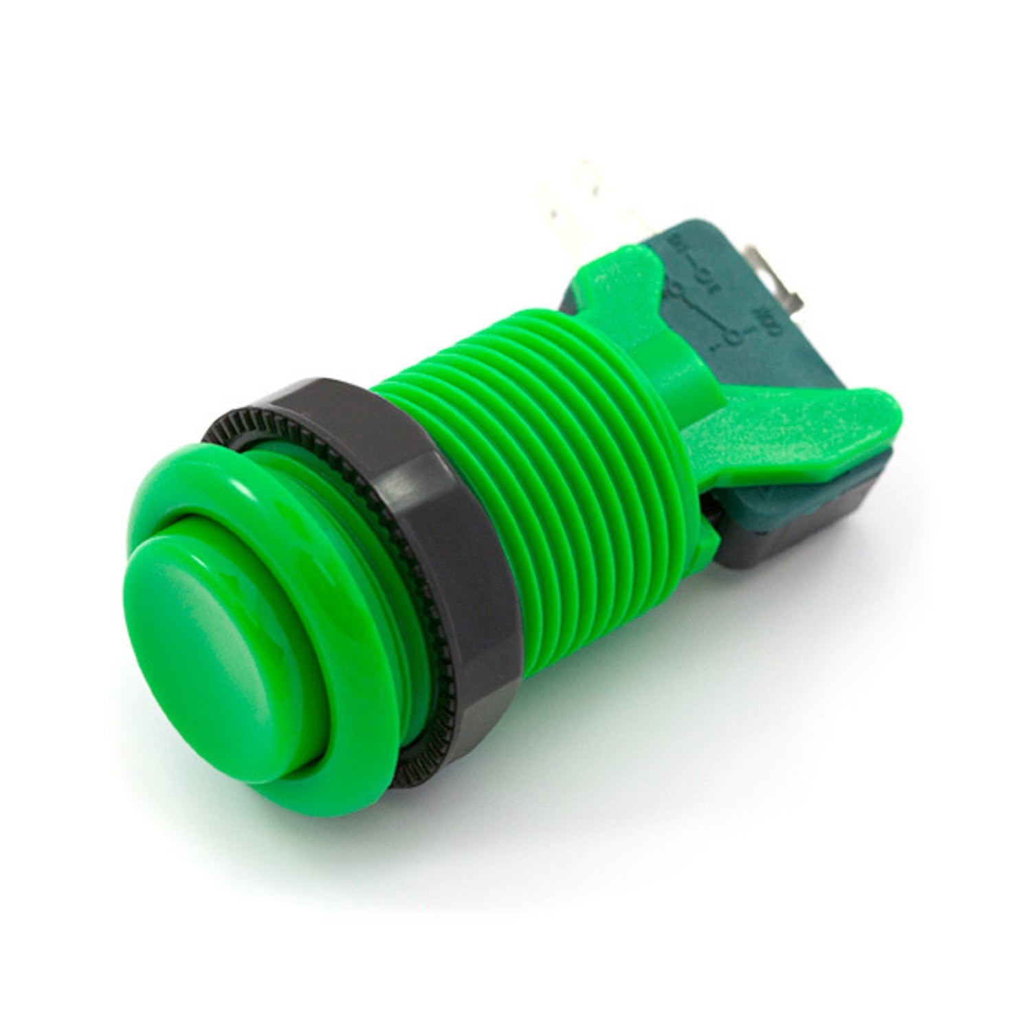 Green 35mm Concave Momentary Push Button for Arcade Games