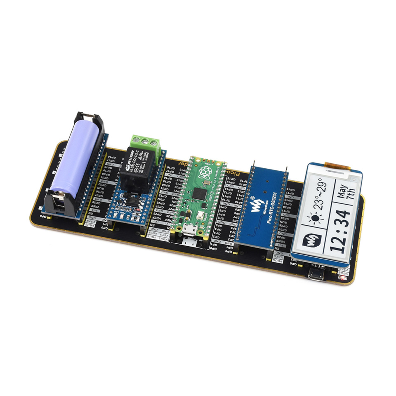 Pico Quad GPIO Expander Integrated Circuit (IC) Test Board for Raspberry Pi