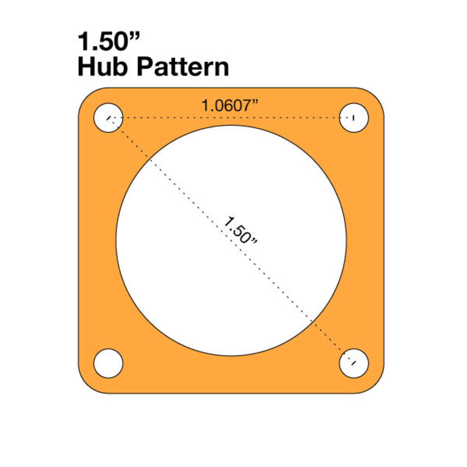 Aluminum Flat Clamping Hub with 1 Bore for Heavy - Duty Shafting or Tubing Applications