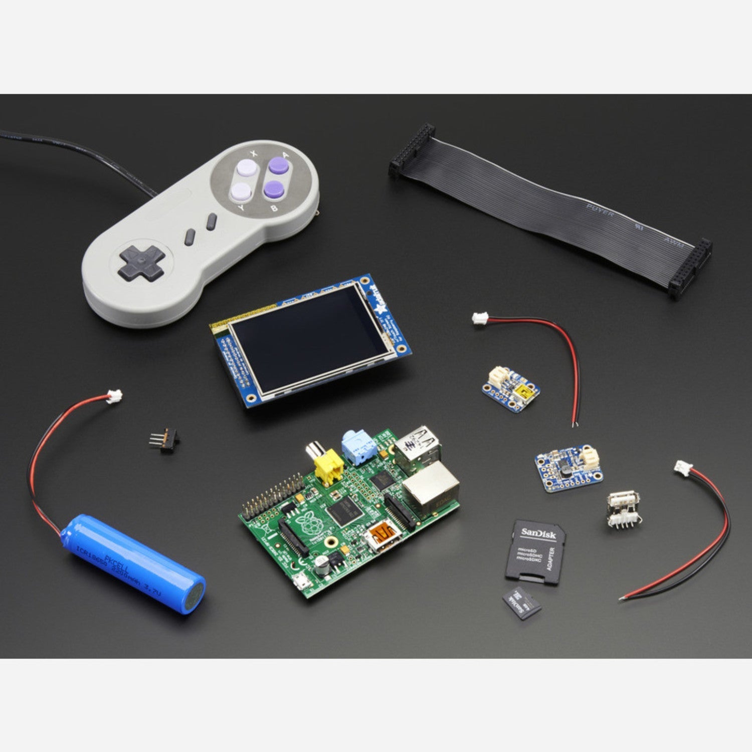 DIY PiGRRL Pack: Build Your Own Portable Raspberry Pi Game Emulator (Case Not Included)