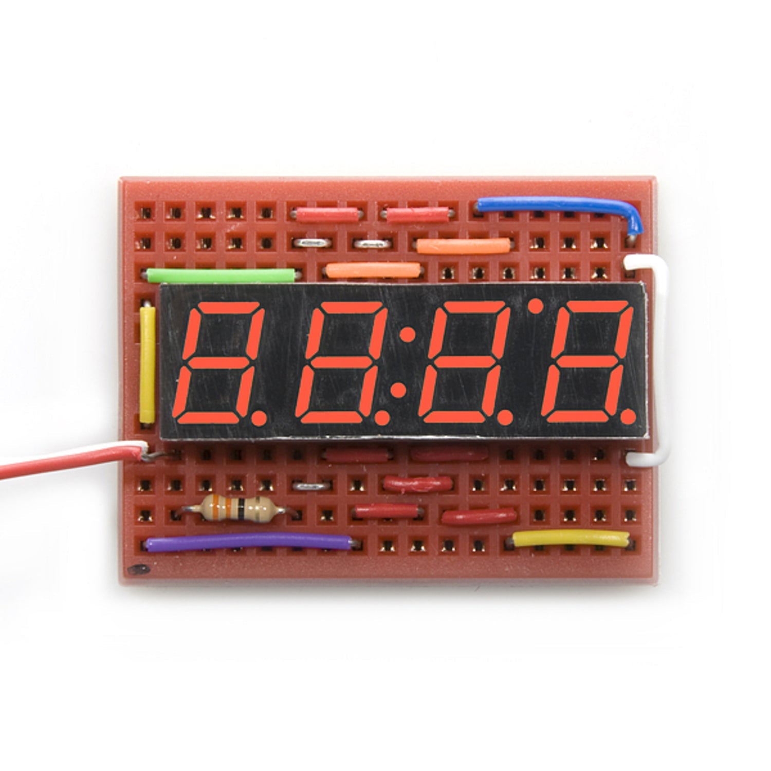 4-Digit Red 7-Segment Display with Individual Point Controls