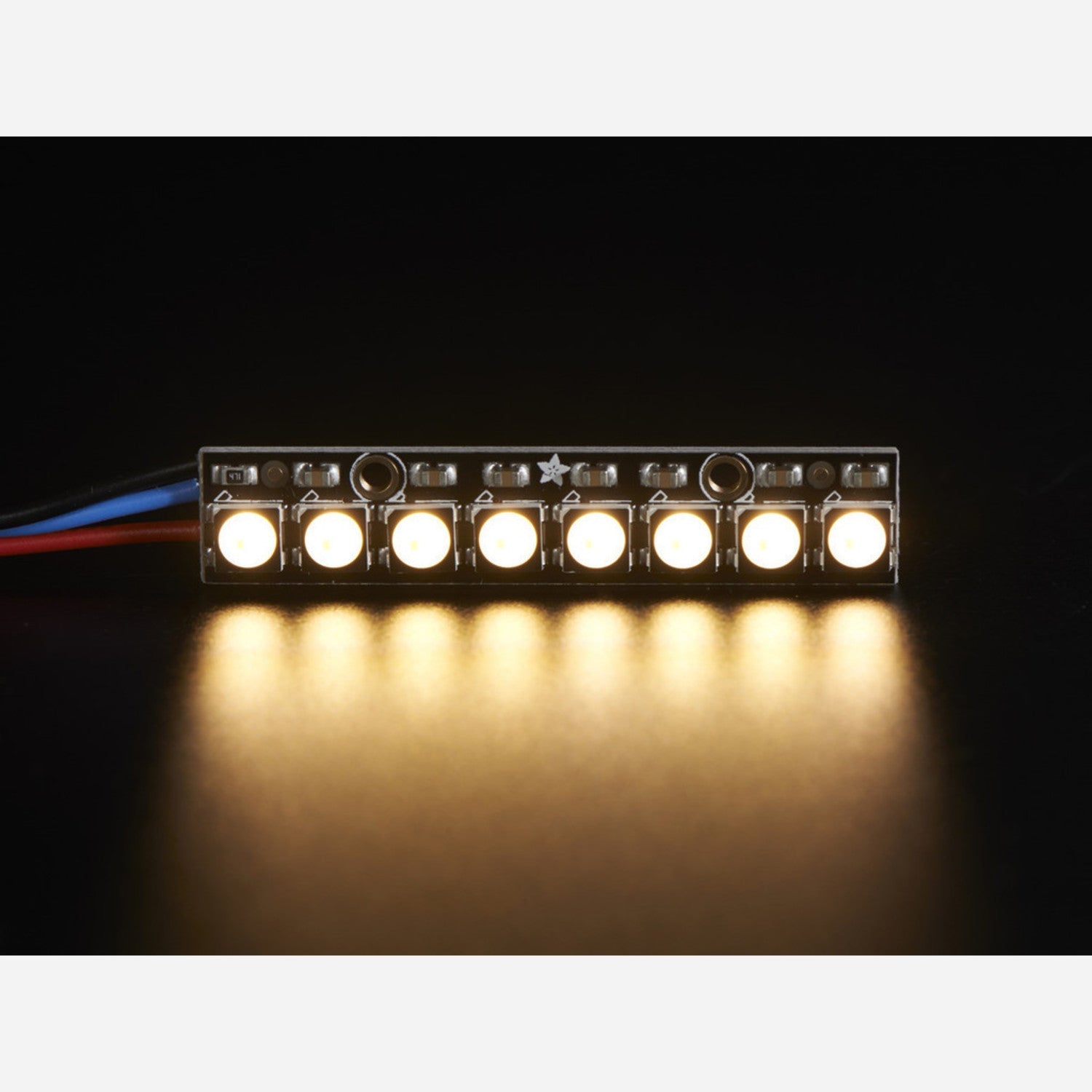 NeoPixel LED Stick - 8-Piece Set of 5050 RGBW LEDs with Warm White Light (~3000K) for Stunning Lighting Effects