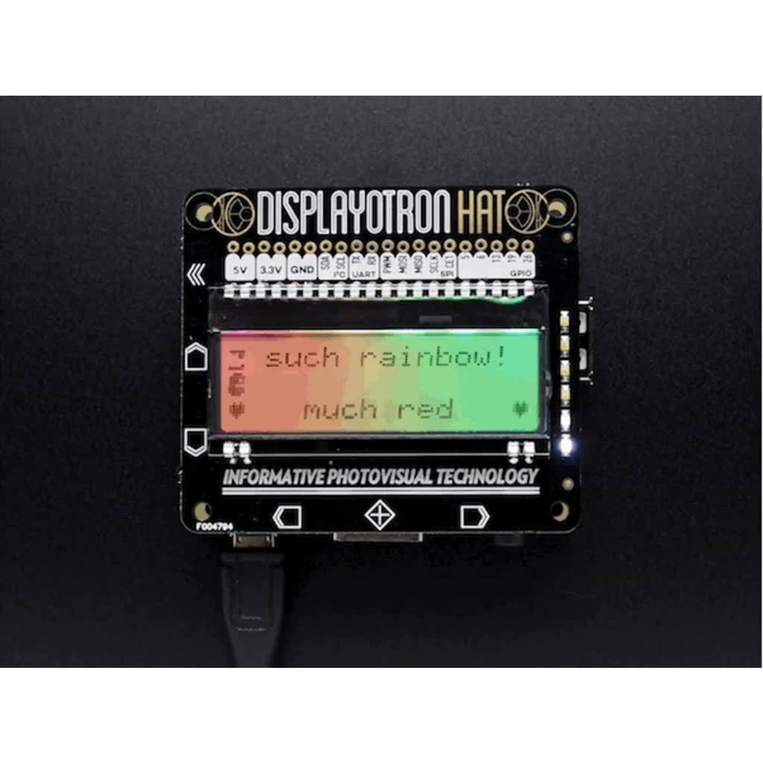 Pimoroni Upgraded Display-O-Tron HAT for Advanced LCD Display Solutions