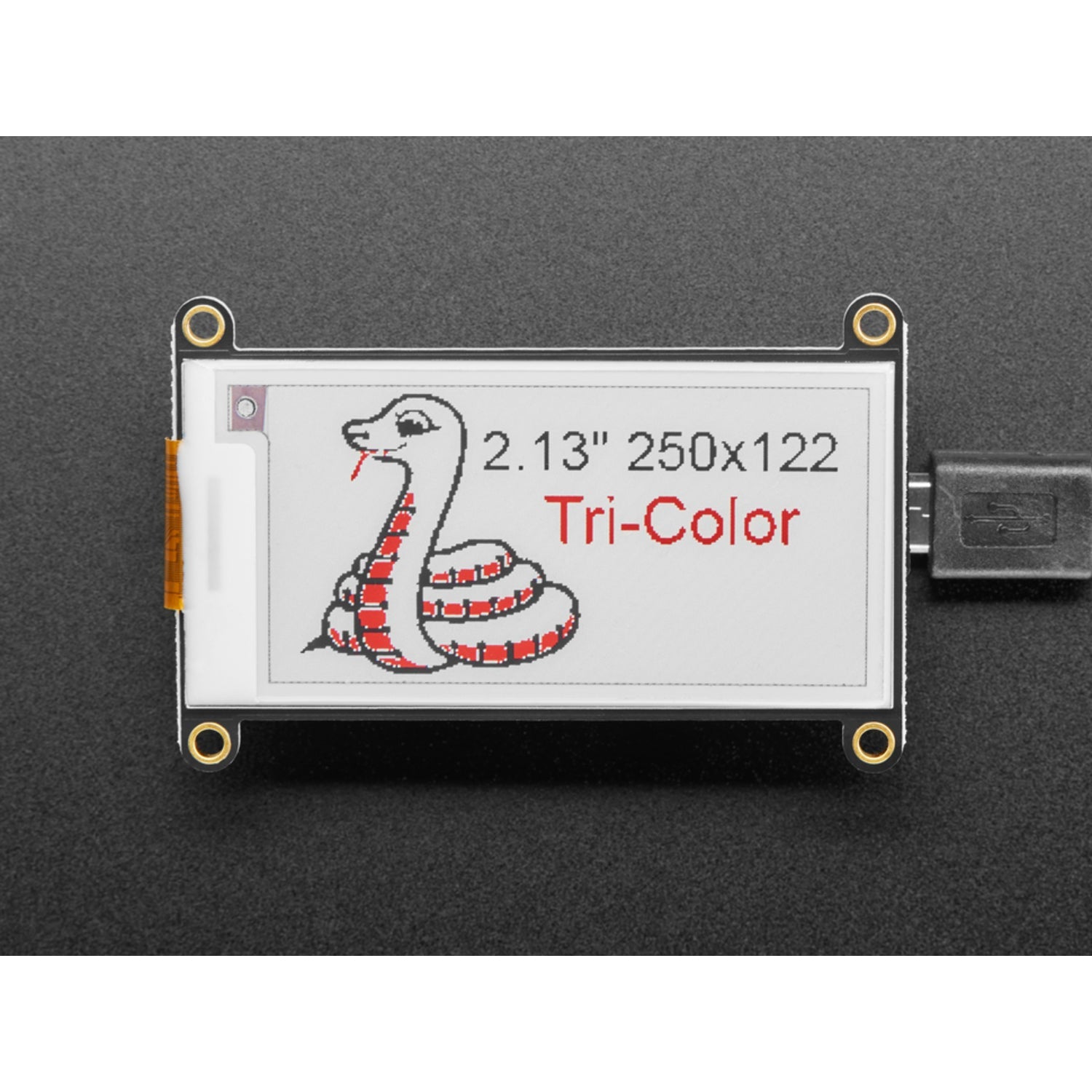 Adafruit 2.13-Inch High-Definition Tri-Color Electronic Ink (eInk) / Electronic Paper (ePaper) Display FeatherWing Module - 250x122 Resolution Red and Black Panel with SSD1680 Controller