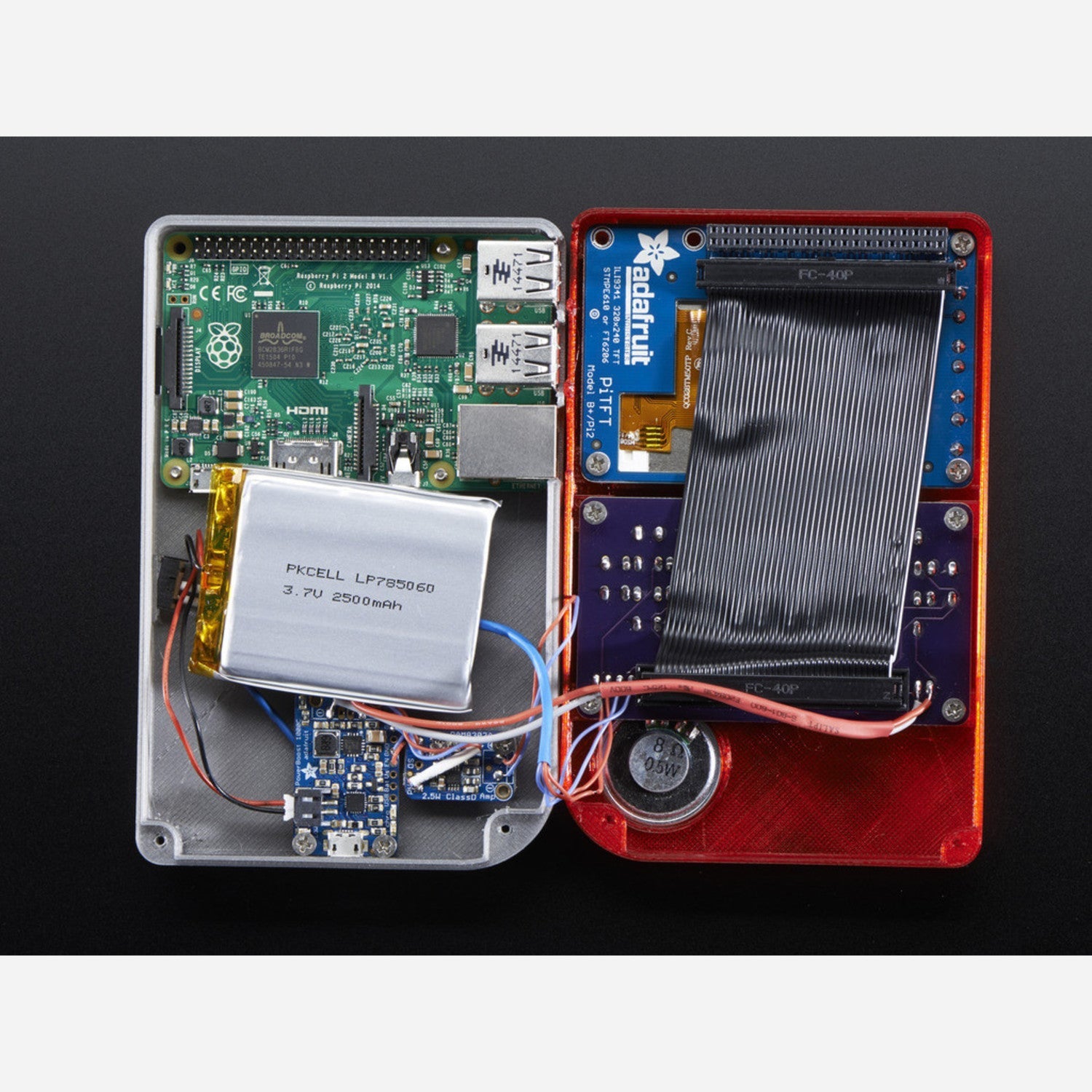 PiGRRL 2.0 Kit - DIY Your Own Raspberry Pi Game Emulator (Case & Pi Not Included)