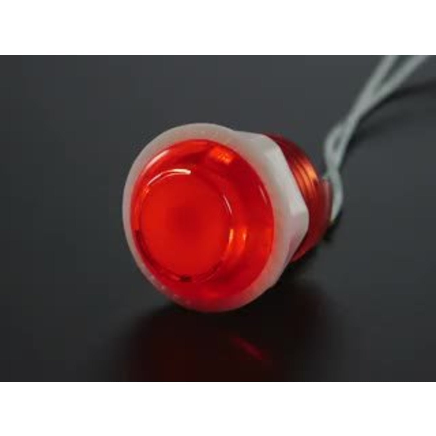 24mm Translucent Red Miniature LED Arcade Control Button