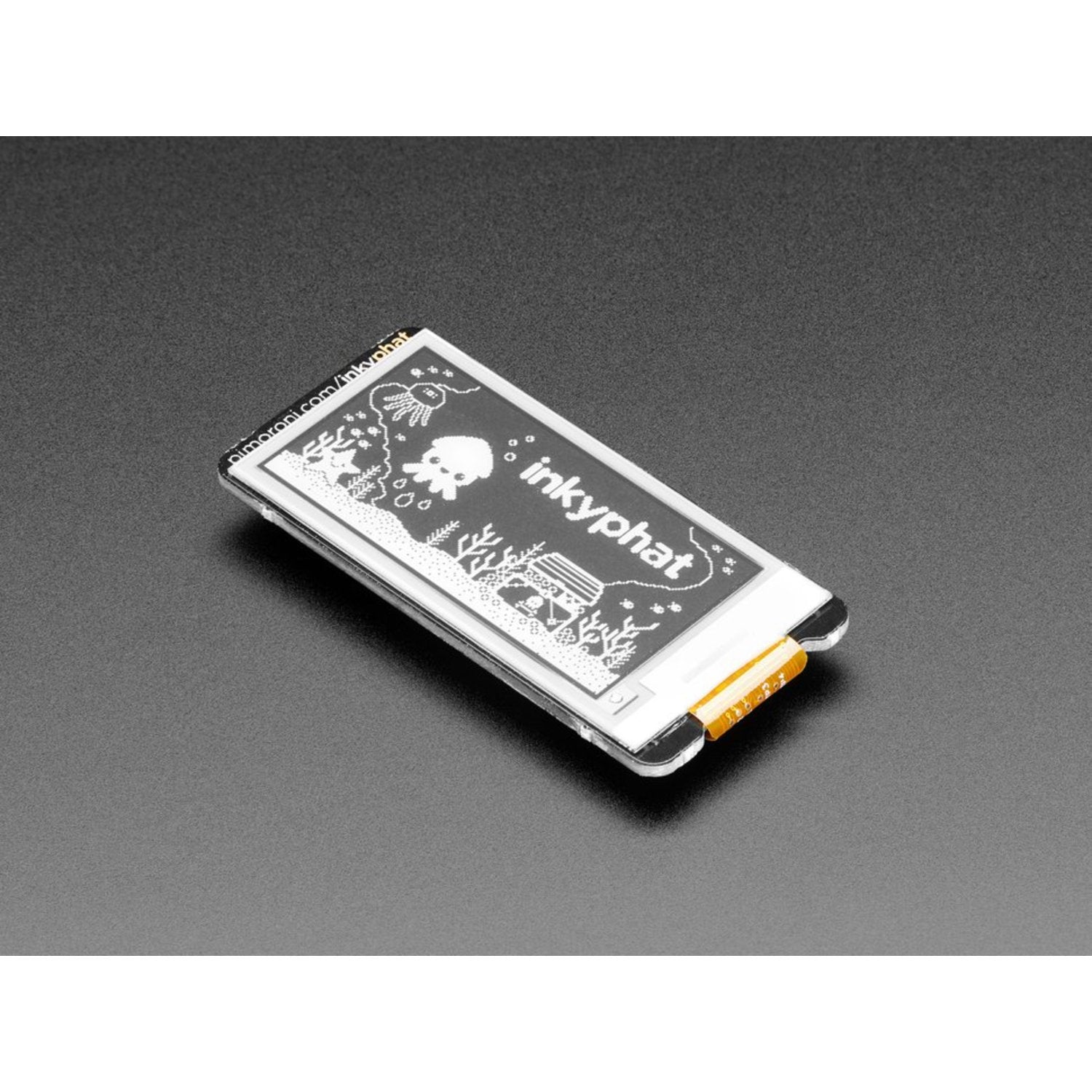 Pimoroni Inky pHAT Monochrome eInk Display - Ideal for Raspberry Pi Projects (Black/White)
