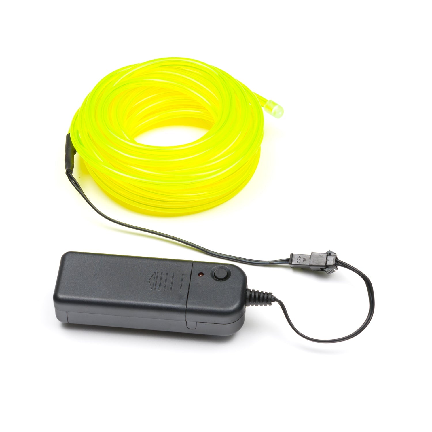 5M Long and 5mm Diameter Flexible Electroluminescent Wire with Battery Holder in Fluorescent Green for Various Decorations