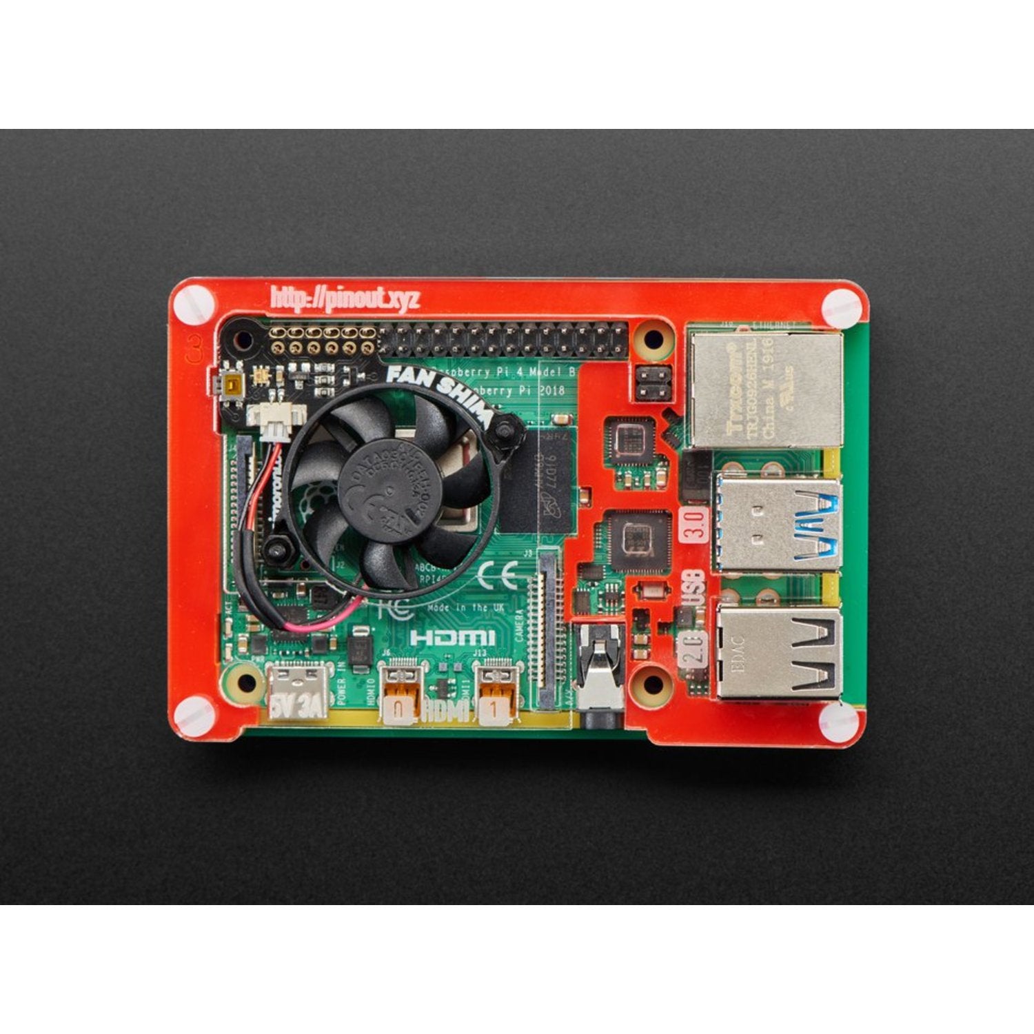 Pimoroni Miniature 5V Cooling Fan SHIM for Raspberry Pi Computers
