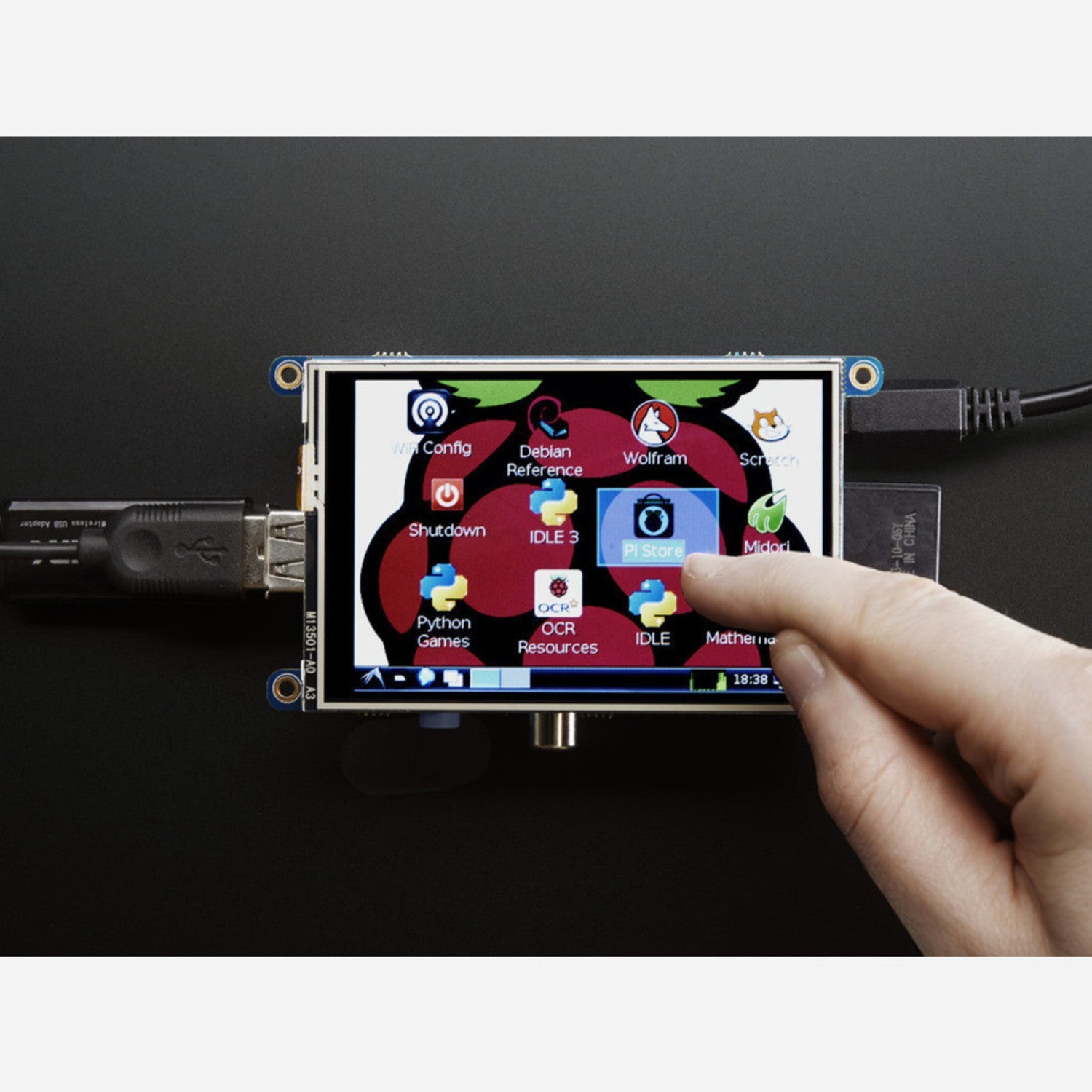Assembled 3.5-inch 480x320 TFT Touchscreen Display for Raspberry Pi