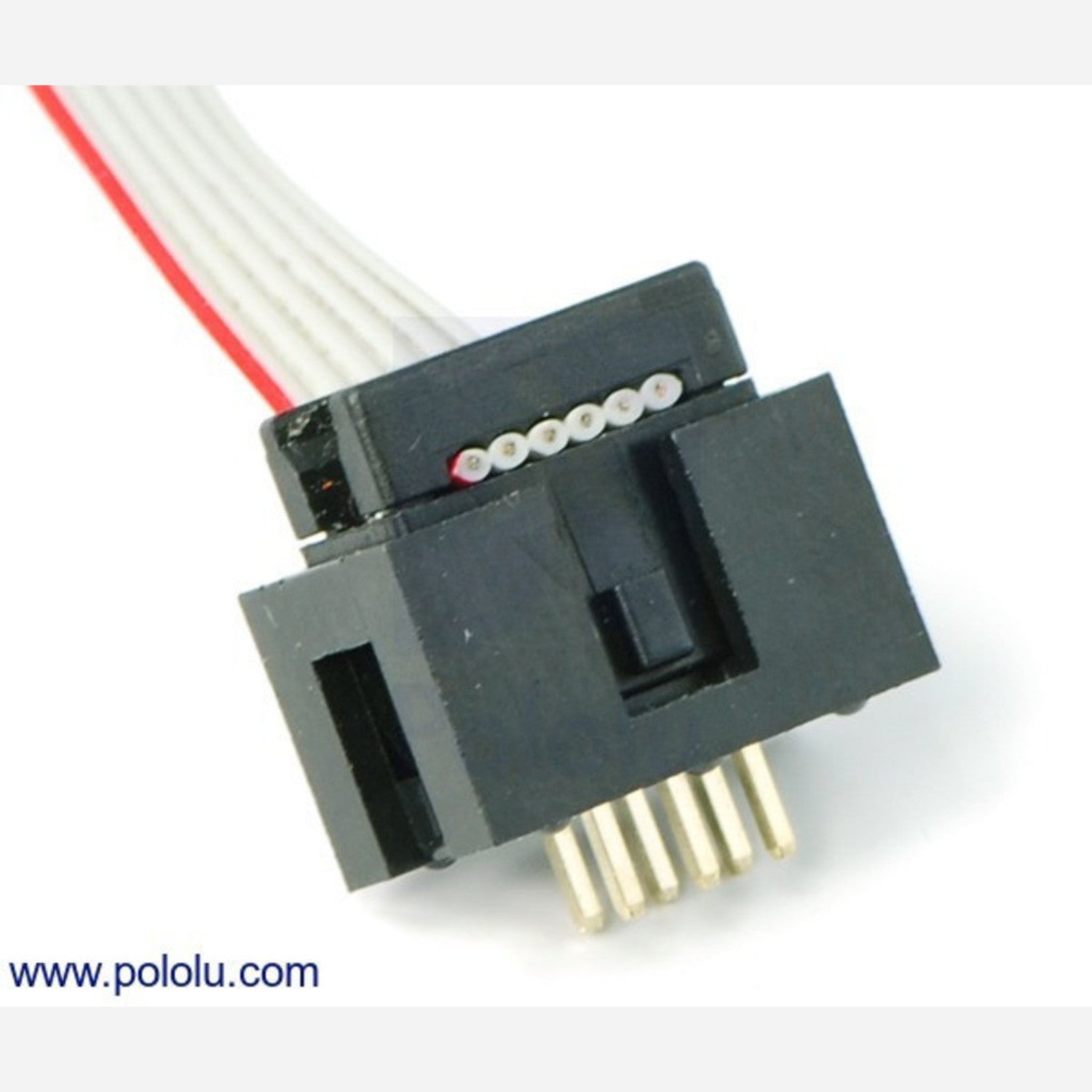 12 - Foot 6 - Conductor Flat Ribbon Cable Equipped with IDC Connectors for Electronic Wiring