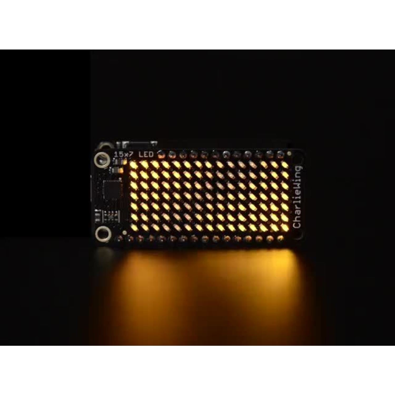Adafruit 15x7 CharliePlexed LED Matrix Display FeatherWing Module with Warm White LEDs