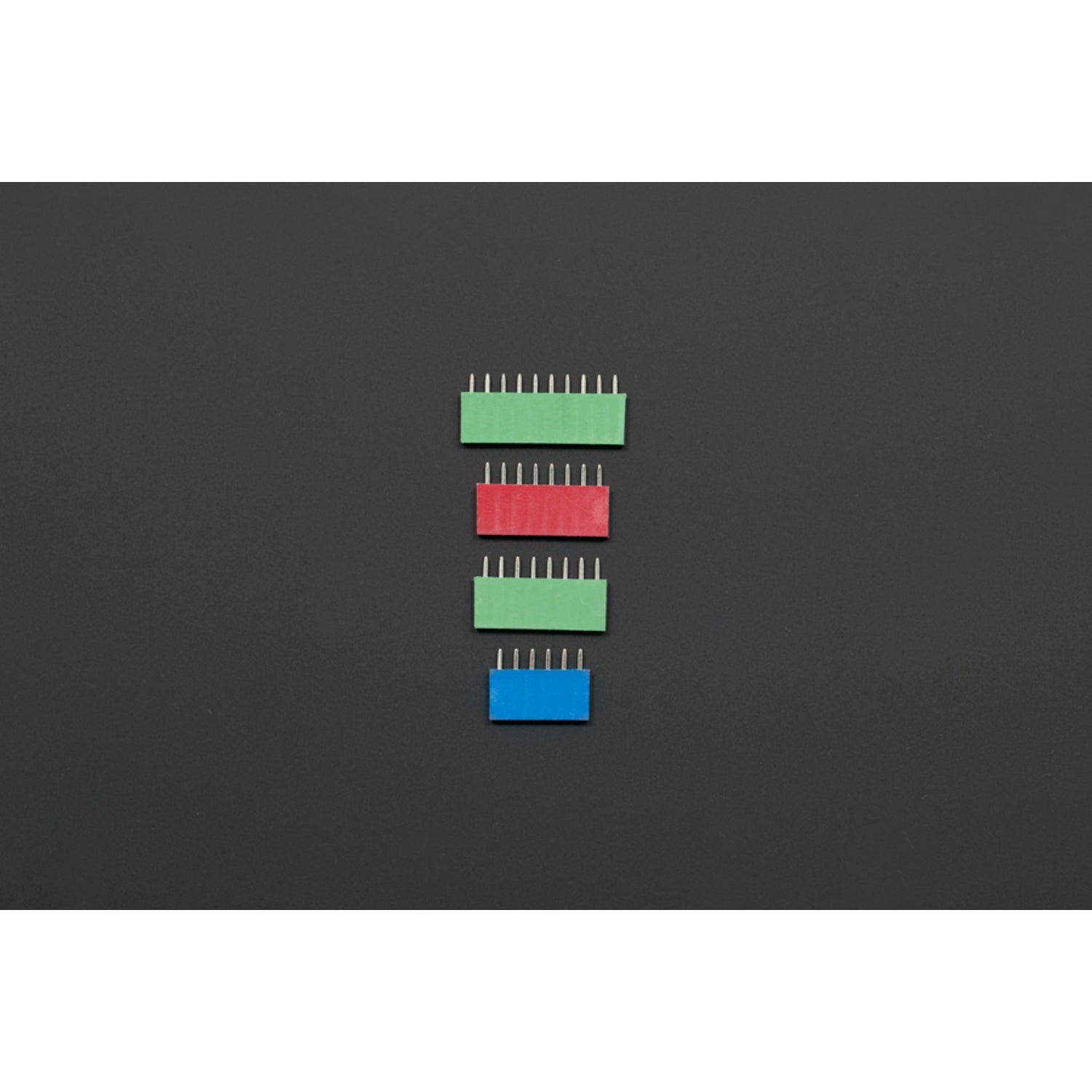 Set of 40 Pieces RGB Colored Pin Headers for Electronic Projects
