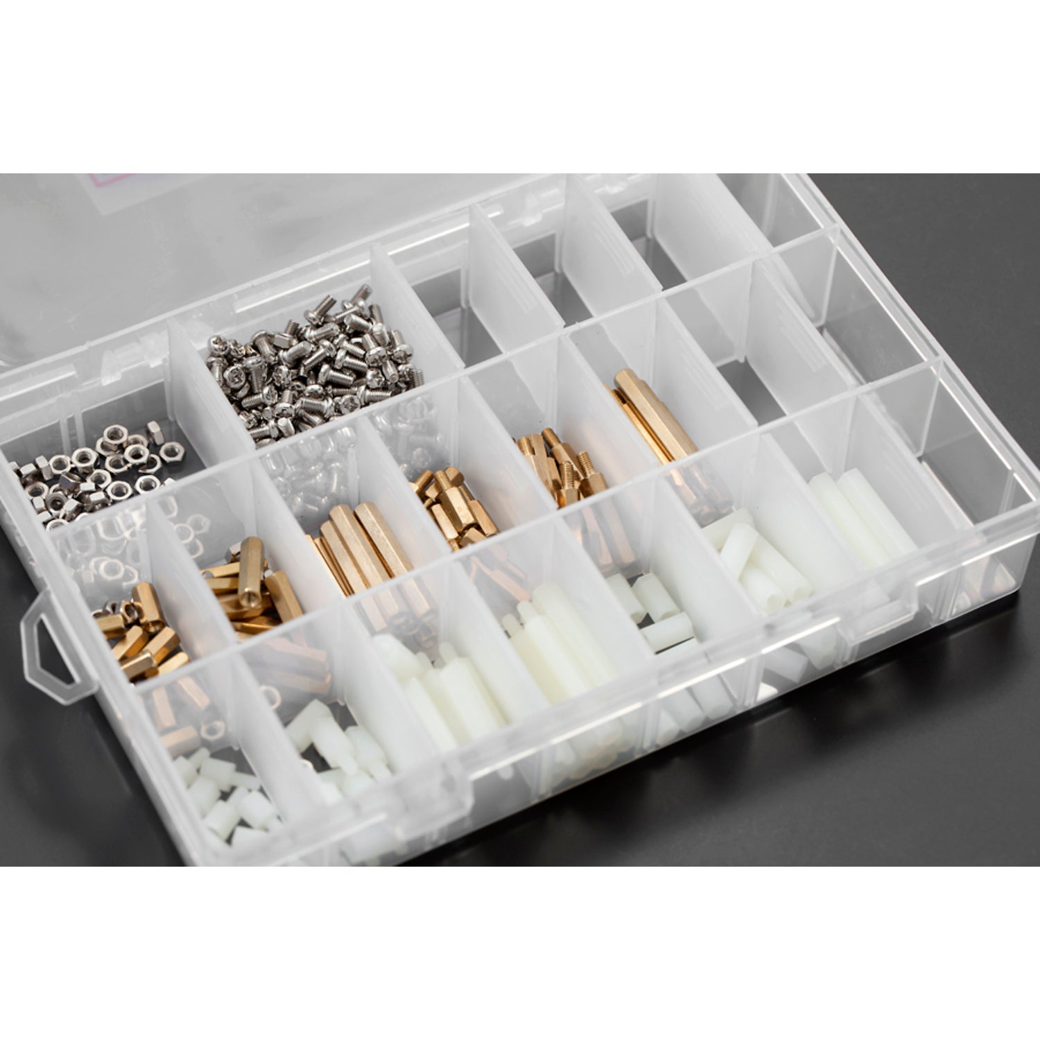 Adjustable Compartment Mounting Kit with Various Standoffs, Screws and Nuts