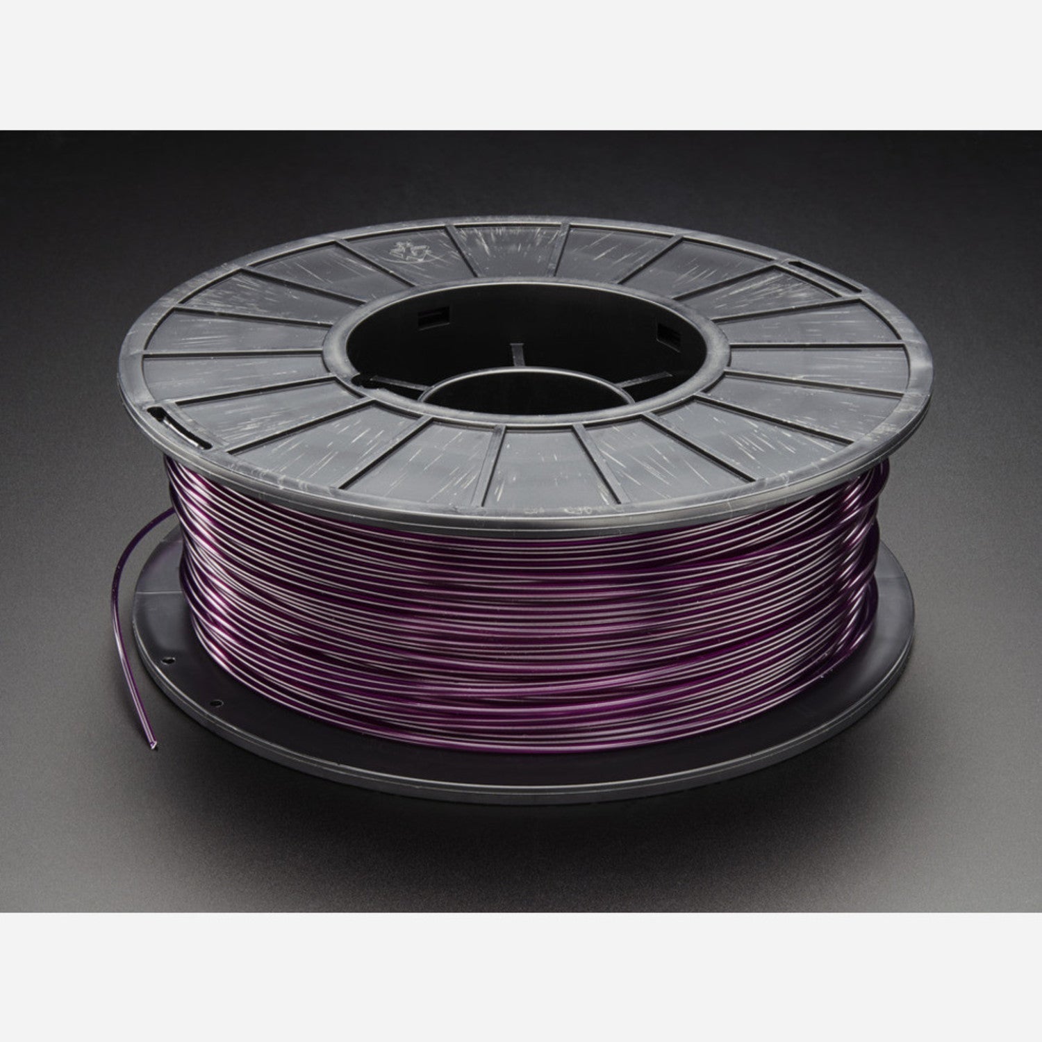 Premium 3D Printer PLA Filament - 1.75mm Diameter, Purple Translucent Color, 1KG Spool