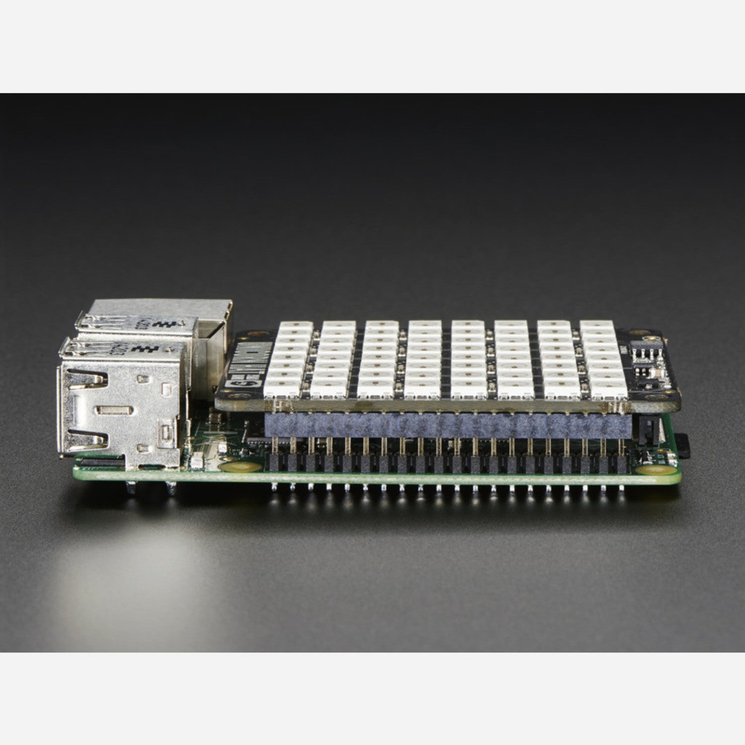 Pimoroni Unicorn Hat - 8x8 RGB LED Shield Accessory for Raspberry Pi Model A+ and Model B+