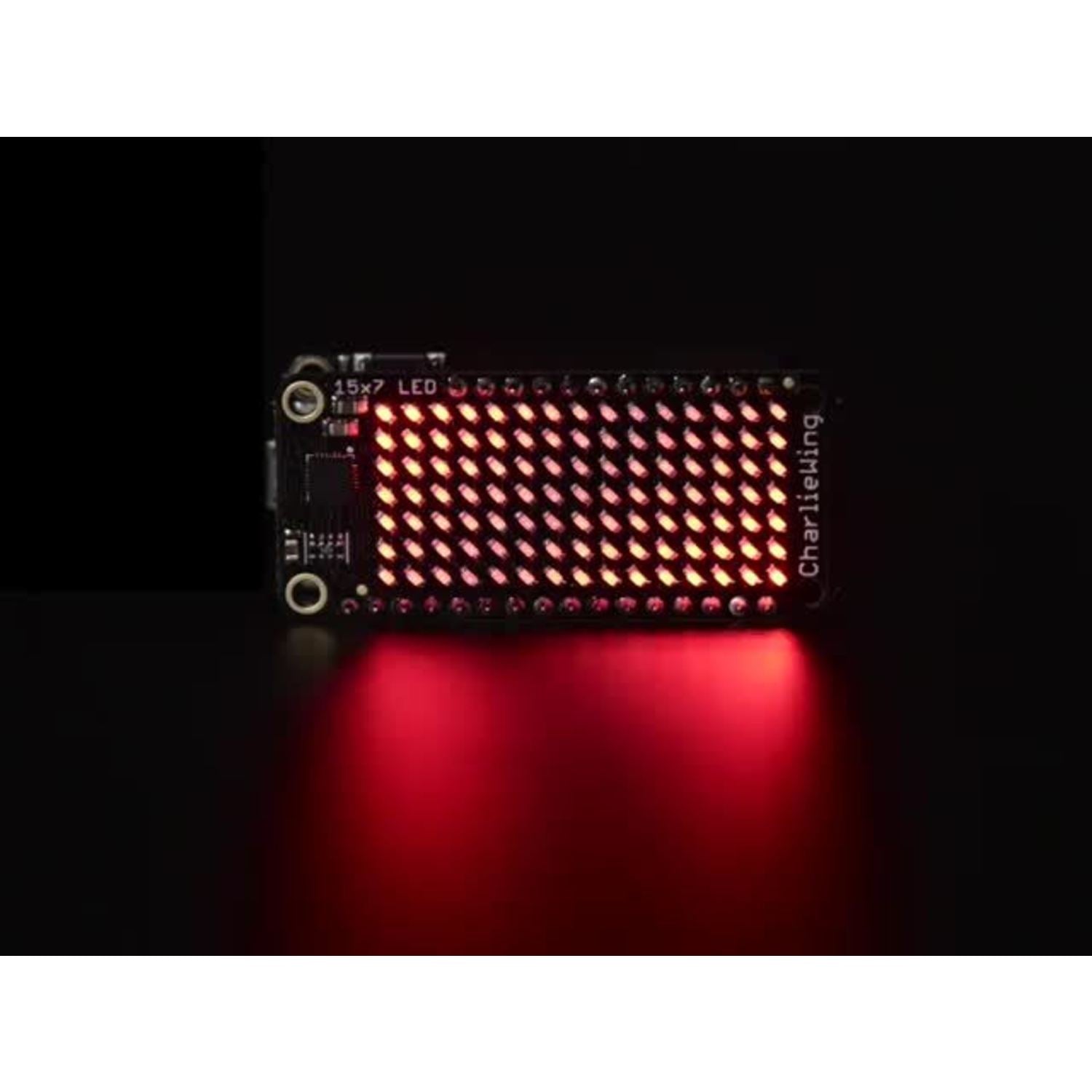 Adafruit 15x7 CharliePlexed LED Matrix Display FeatherWing Module with Warm White LEDs