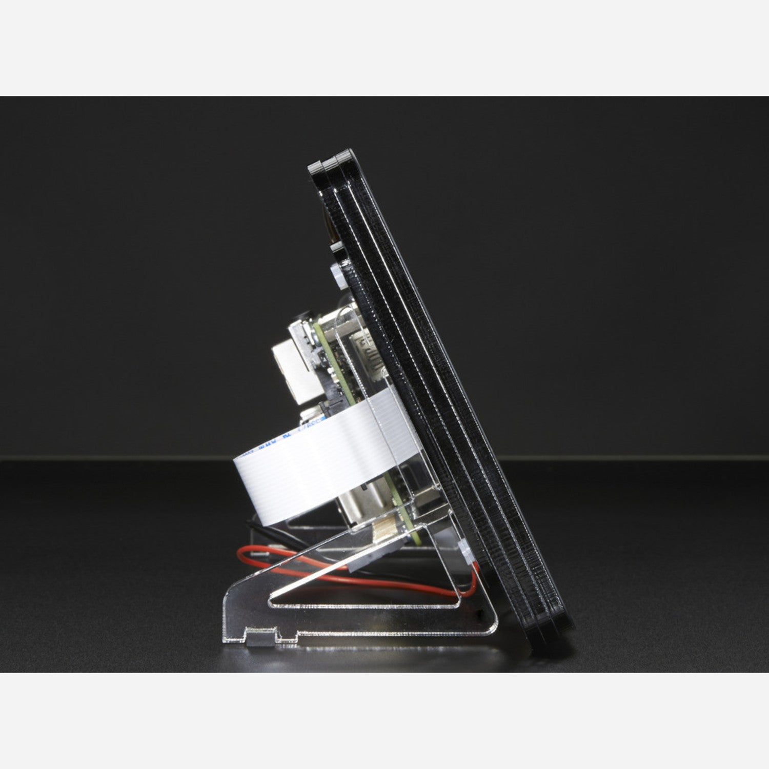 Pimoroni's Sleek Noir Raspberry Pi 7-Inch Touchscreen Display Case