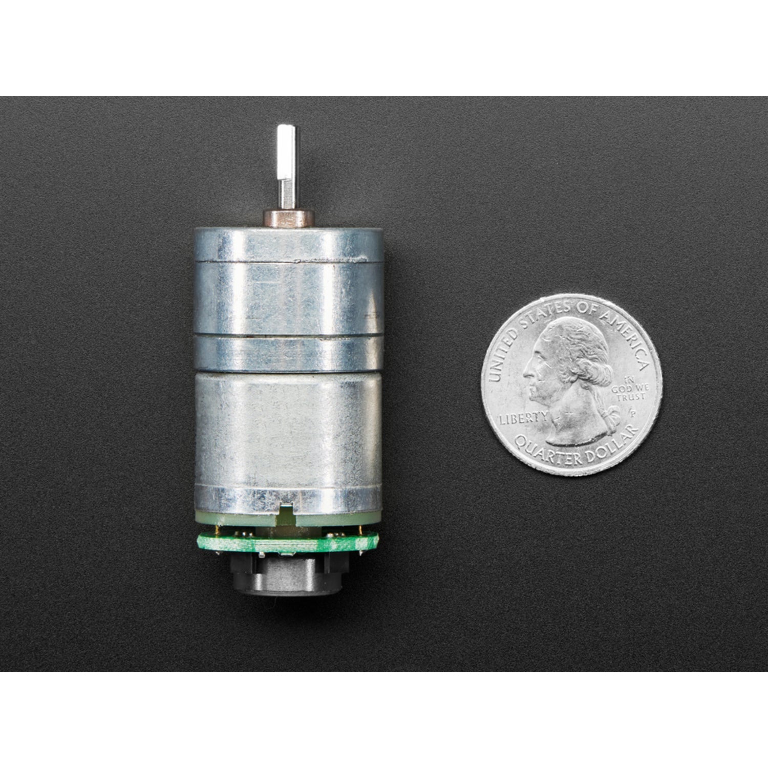 7 VDC 1:20 Ratio Geared DC Motor with Magnetic Encoder Outputs for Robotics