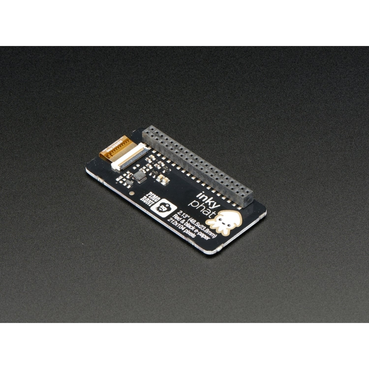 Pimoroni Inky pHAT - 3 - Color Electronic Ink Display Module for Raspberry Pi Computers