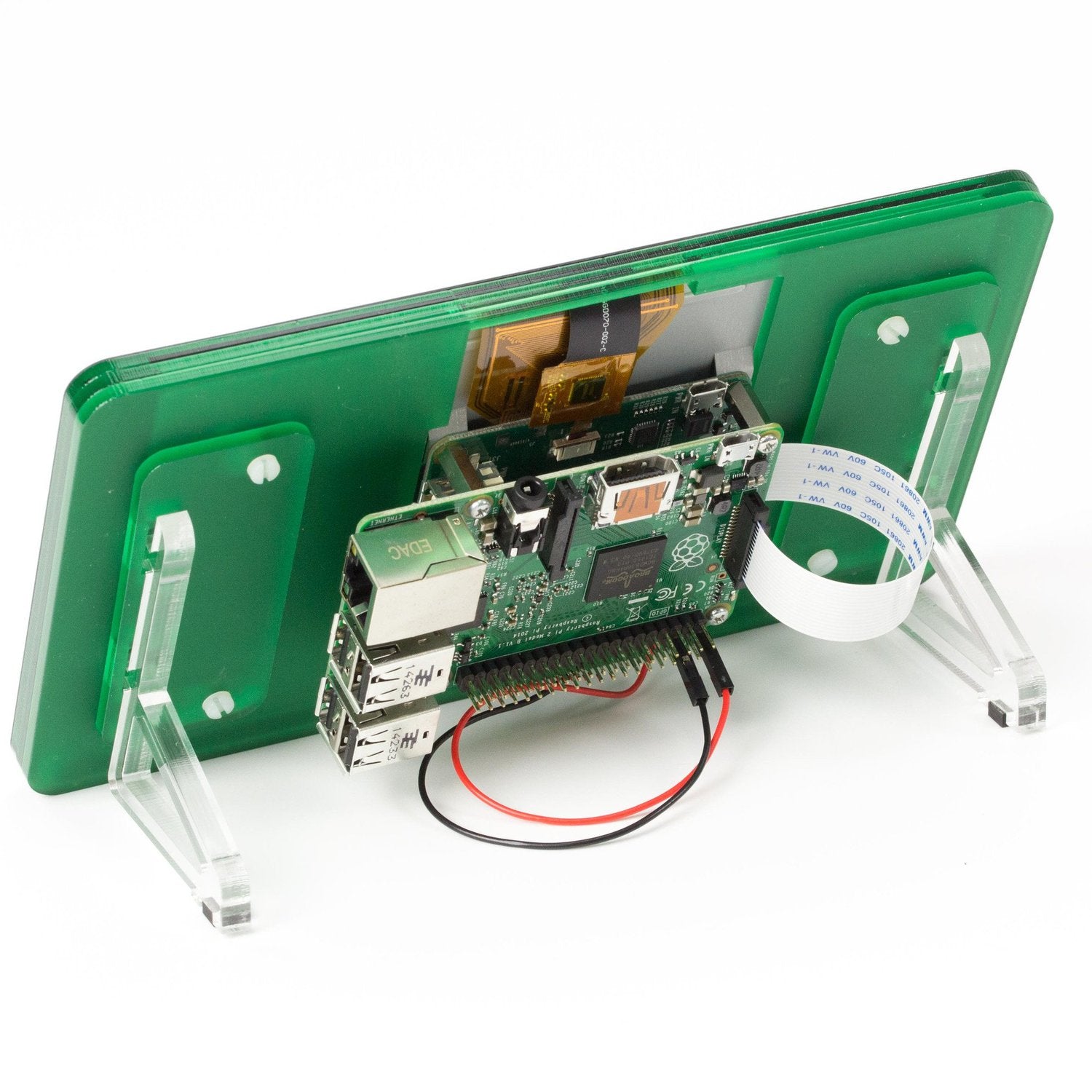 Pibow Jade Colored Touchscreen Frame for 7-Inch Raspberry Pi