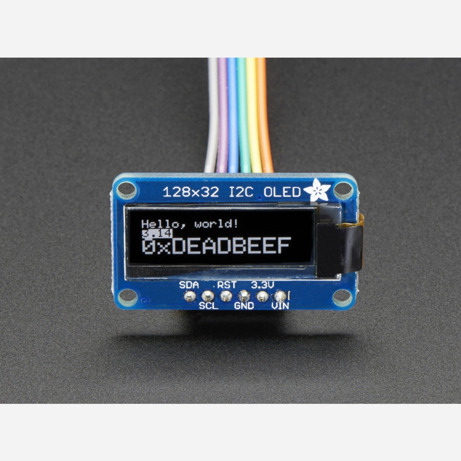 Miniature Monochrome 128x32 I2C Interface OLED Graphic Display Module