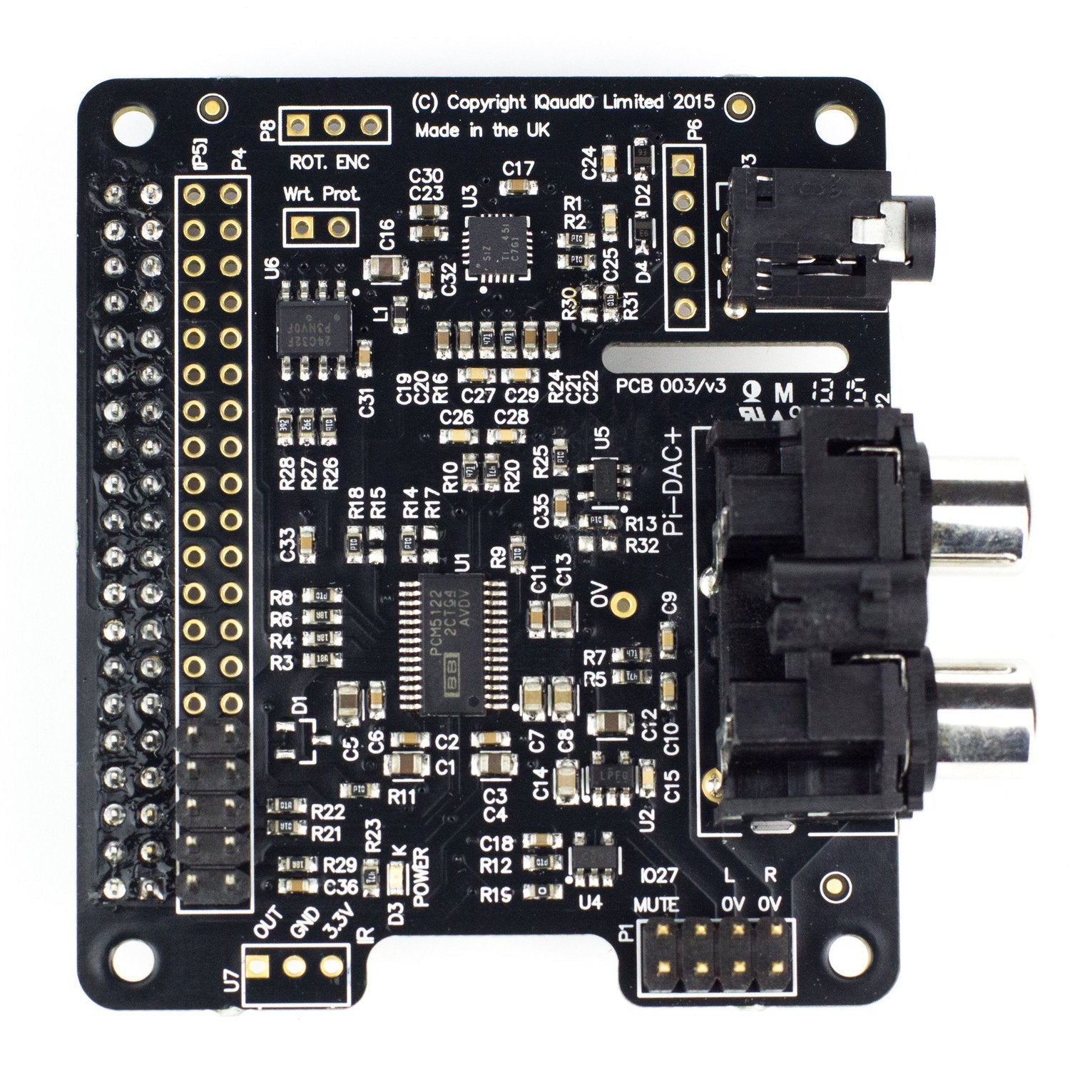 IQaudIO Pi - DAC+ High - Performance Audio Card for Raspberry Pi