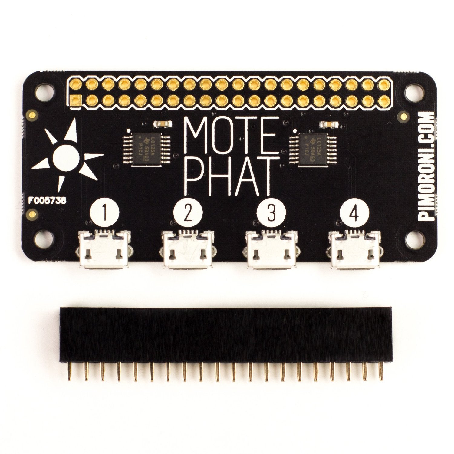 Compact Mote pHAT for Raspberry Pi Lighting Control
