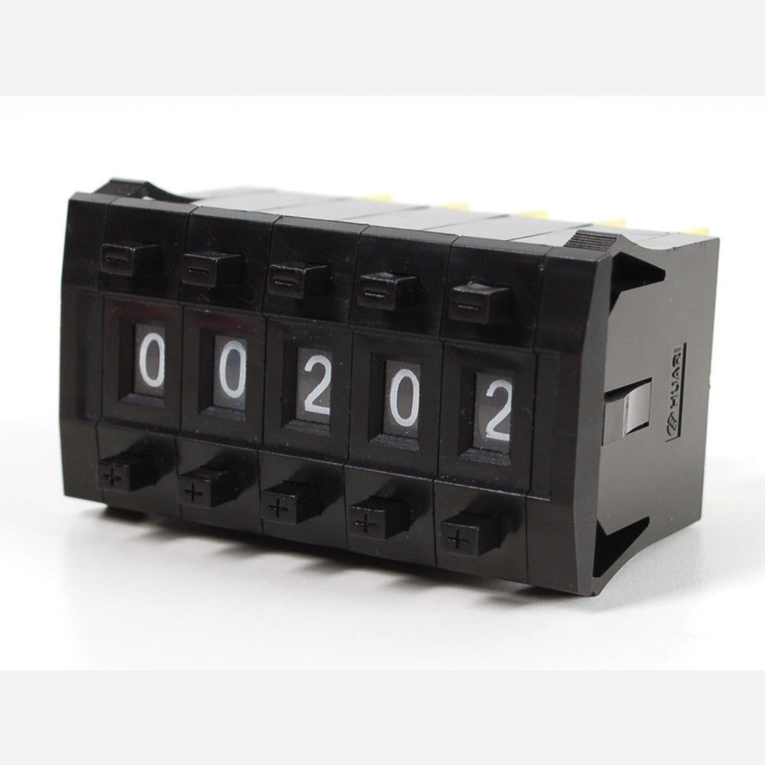 Large-Sized Mechanical Decade Counters - Set of Five for Counting Applications